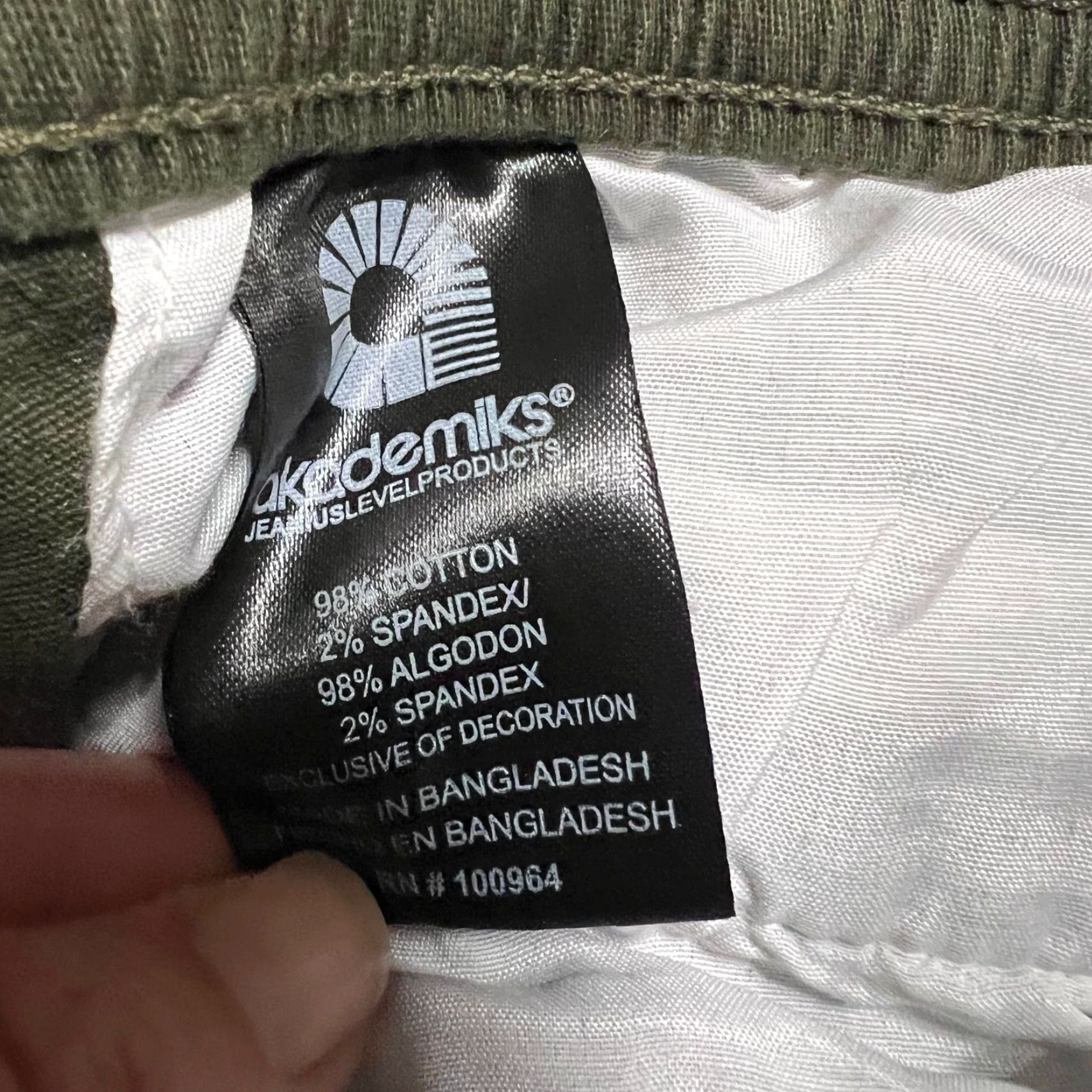 Akademiks Akademiks Cargo Pants Mens 2XL Army Green Zipper Size US 39 - 6 Thumbnail