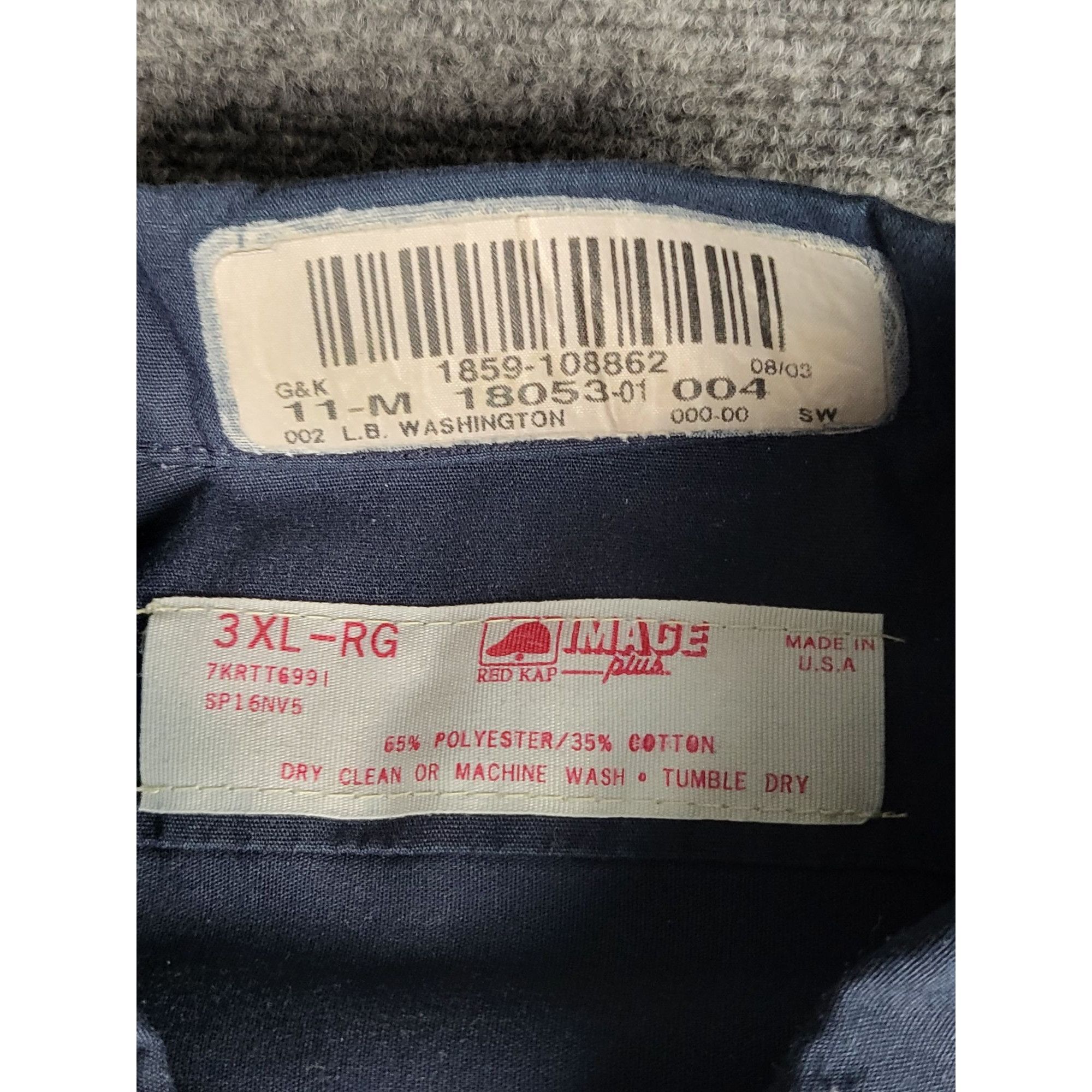 Other Red Kap Image Plus Button Down Work Shirt Men Sz 3XL Blue Pa Size US S / EU 44-46 / 1 - 9 Thumbnail