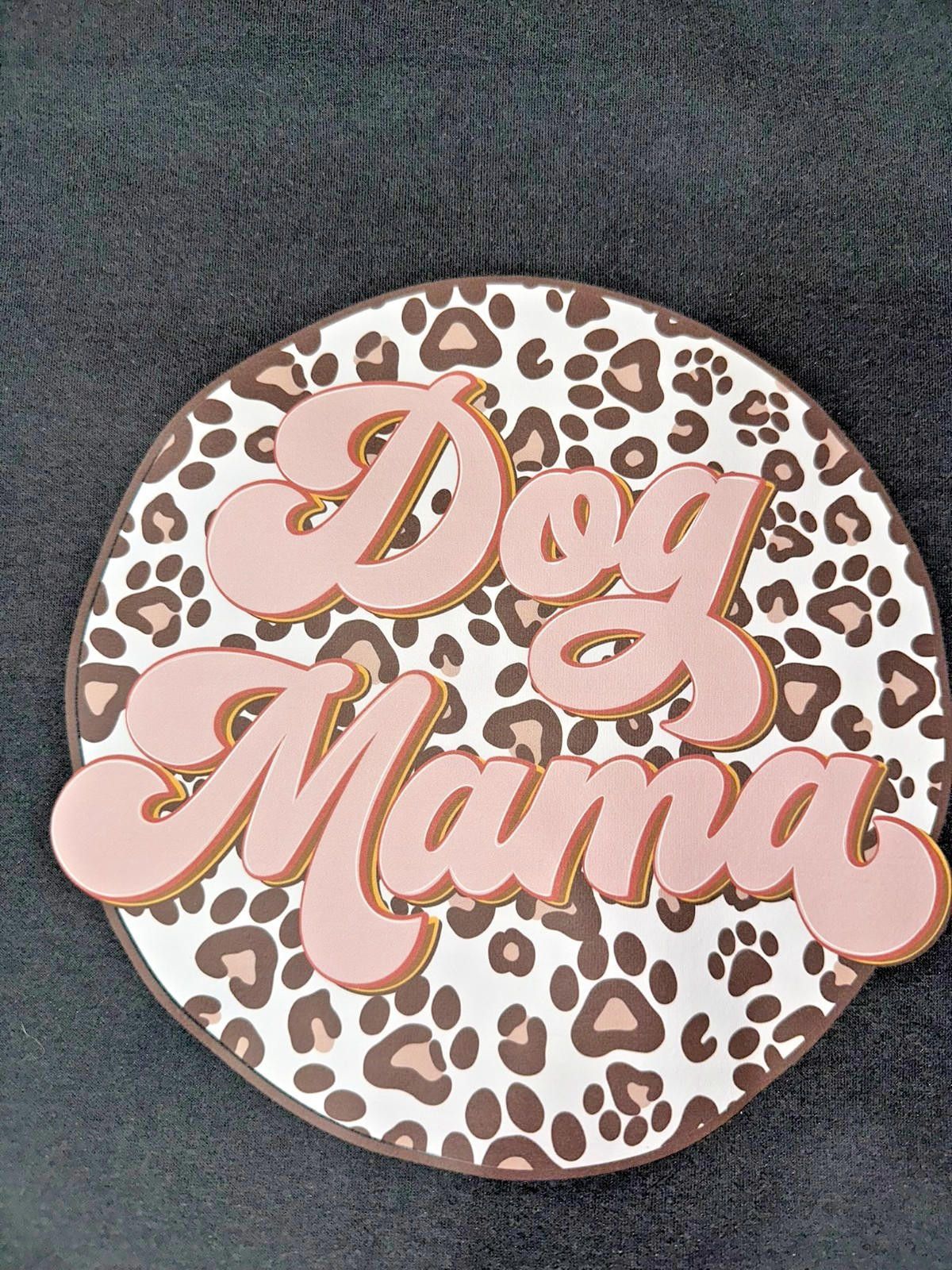 The Unbranded Brand Dog Mama Sweatshirt Leopard Print Graphic Pullover Size M/L Size M / US 6-8 / IT 42-44 - 2 Thumbnail