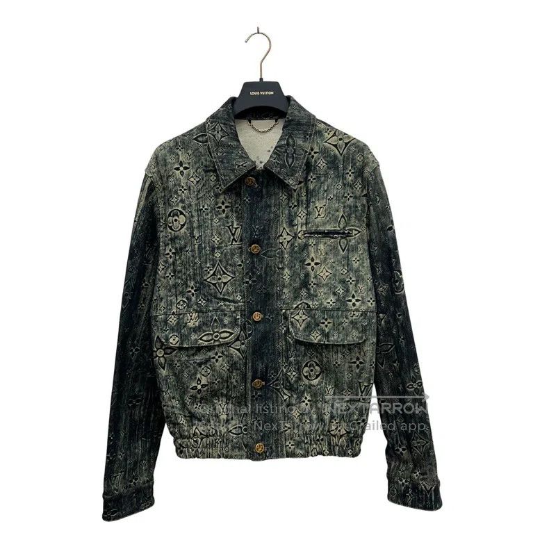 Louis Vuitton Louis Vuitton Tie-dye logo to make old denim jacket Size US M / EU 48-50 / 2 - 1 Thumbnail