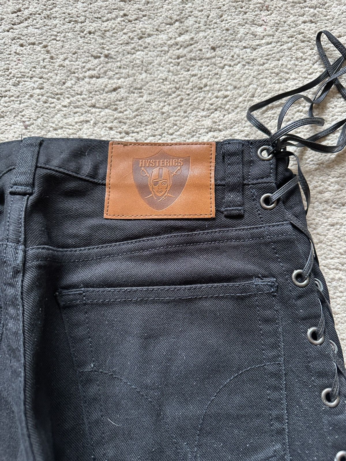 Hysteric Glamour 1990s Hysteric Glamour Side Lace Jeans corset jeans Size US 29 - 14 Thumbnail