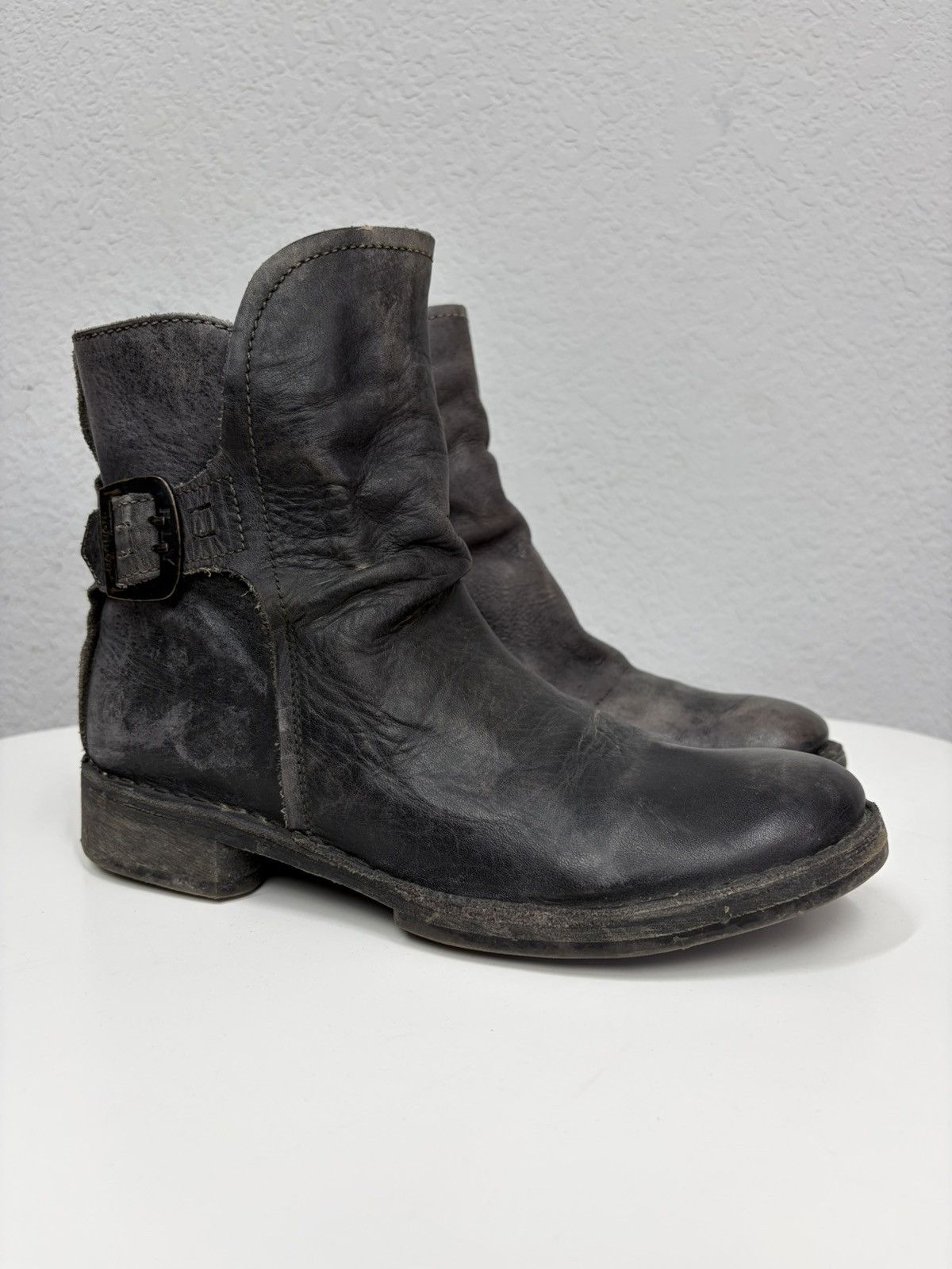 If Six Was Nine Vintage Y2K Guidi CCP Style Distressed Leather Biker Boots Size US 8 / EU 41 - 5 Thumbnail
