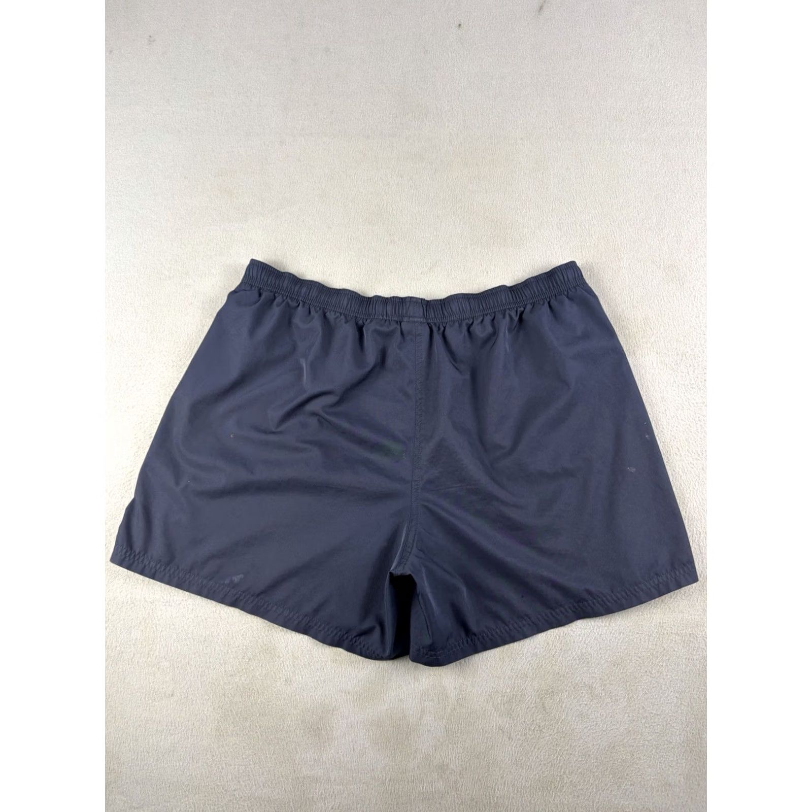 Nike VINTAGE Nike Running Shorts Mens XL Navy Blue 5” Inseam Gym Swoosh Athletic Regular Drawstring Size US 36 / EU 52 - 5 Thumbnail