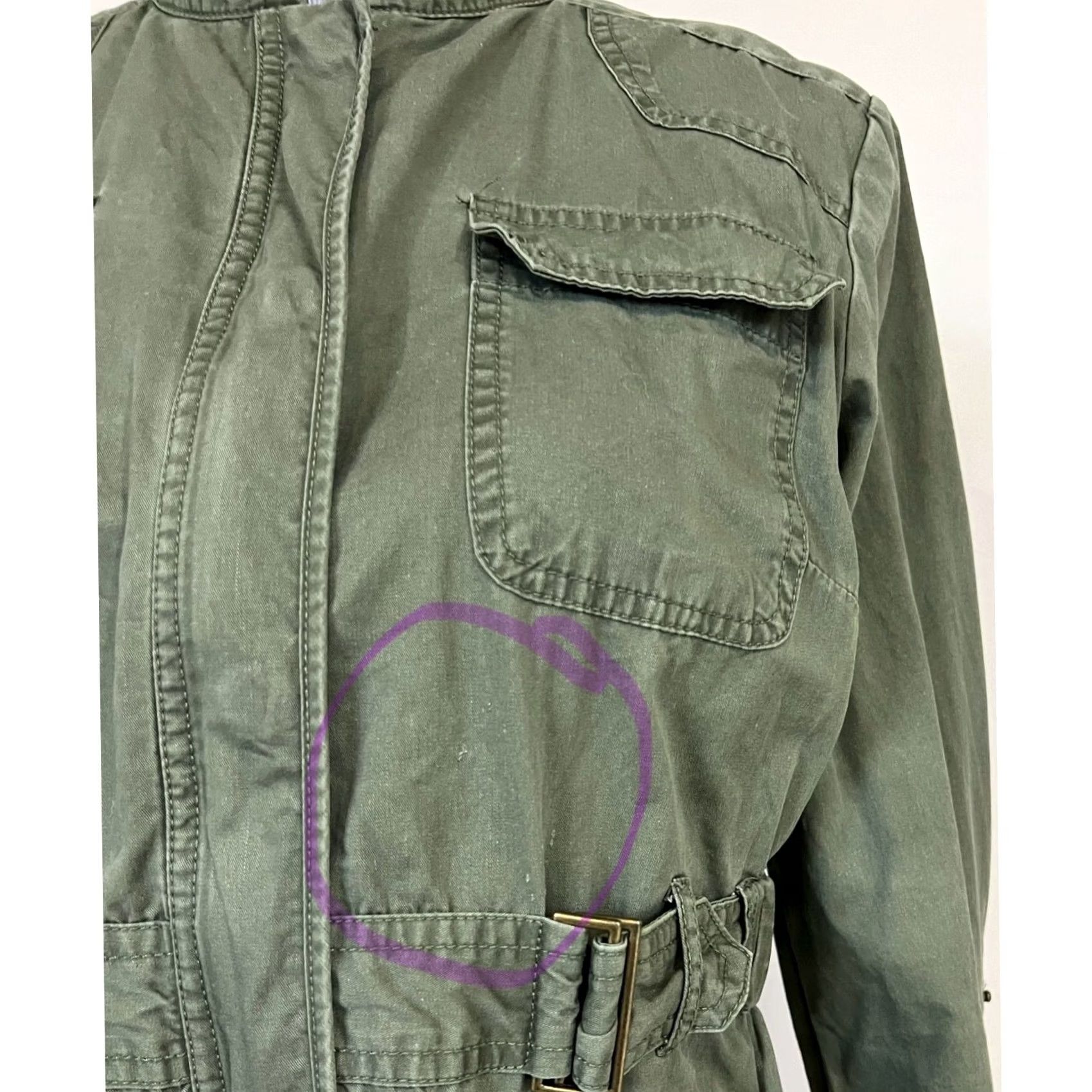 Vintage Bob Timberlake Women’s Field Jacket Green Zip Cotton Roll Tab Sleeves M Jacket Women Green Cotton Zip Snap M Size M / US 6-8 / IT 42-44 - 6 Thumbnail