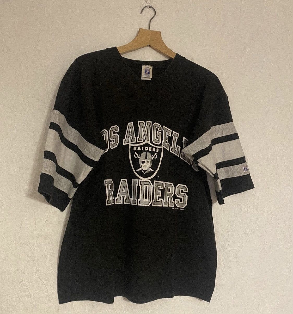 image of Nfl Los Angeles Raiders Tee 90's in Black, Men's (Size Large)