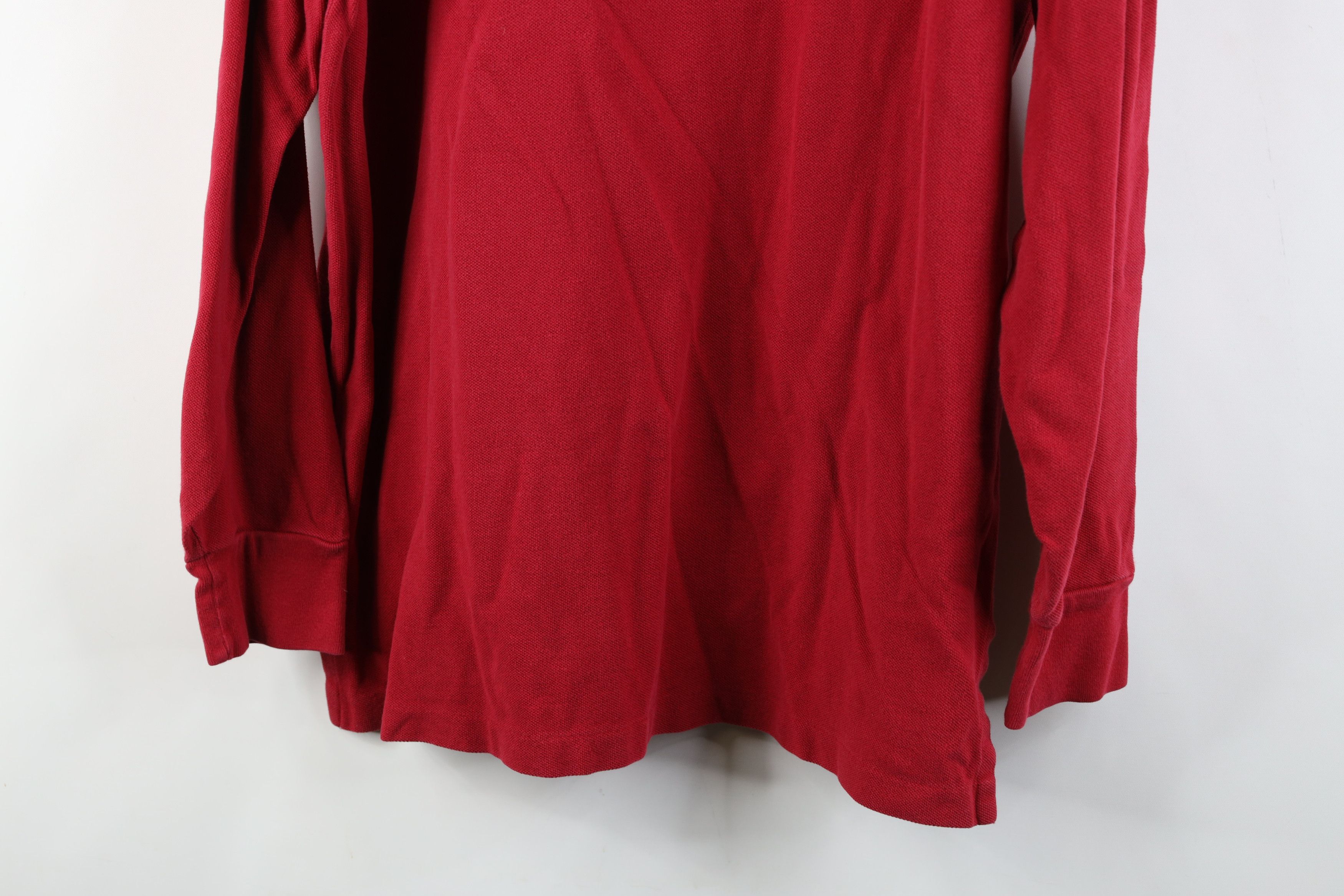 Ralph Lauren Vintage 90s Ralph Lauren Pique Cotton Long Sleeve Rugby Polo Size US L / EU 52-54 / 3 - 13 Thumbnail