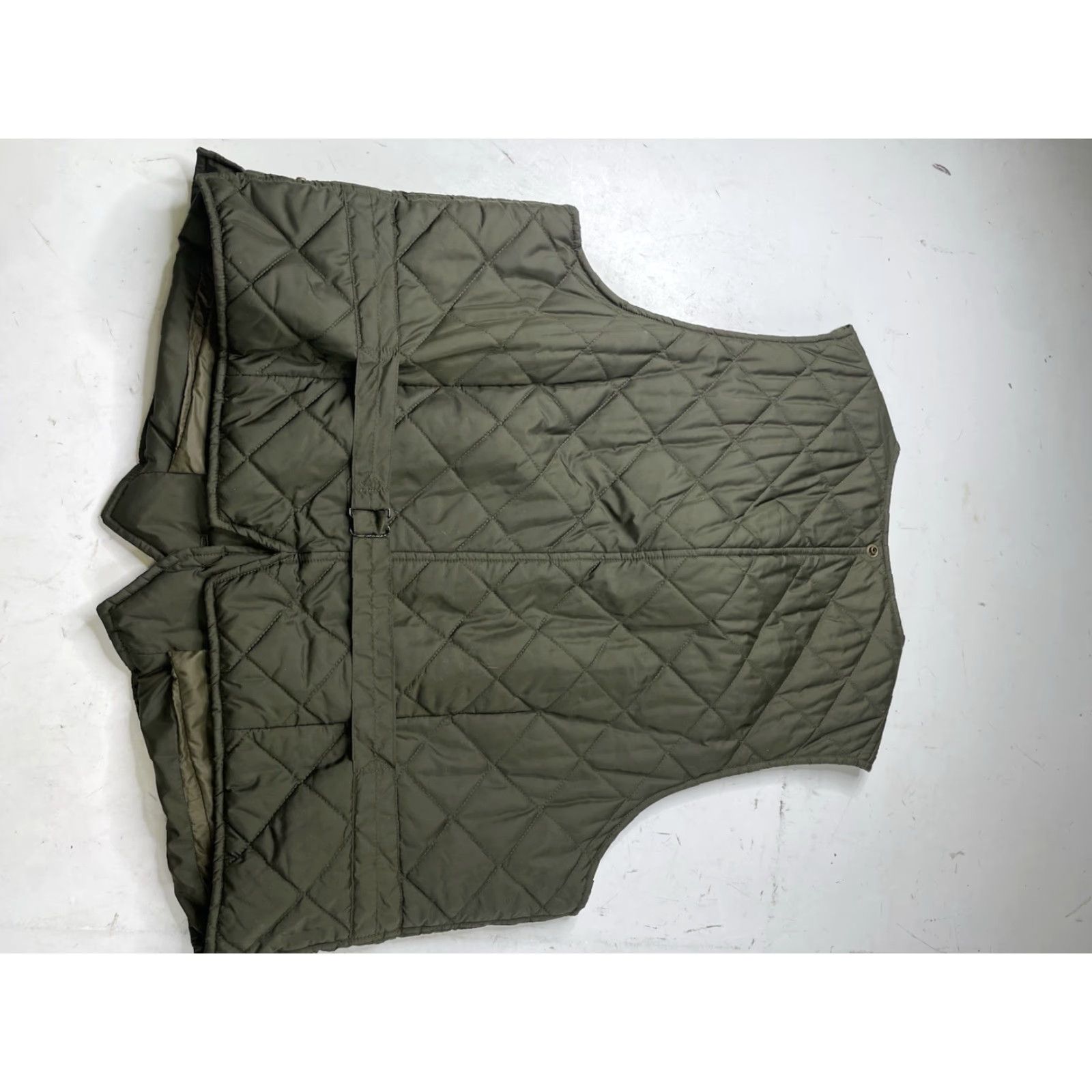 Ralph Lauren VINTAGE Ralph Lauren Polo Vest Quilted Olive Green Stand-Up Collar Short Length Snaps Size 46 Men Quilted Vest 90s Preppy Classic Size US XXL / EU 58 / 5 - 8 Thumbnail