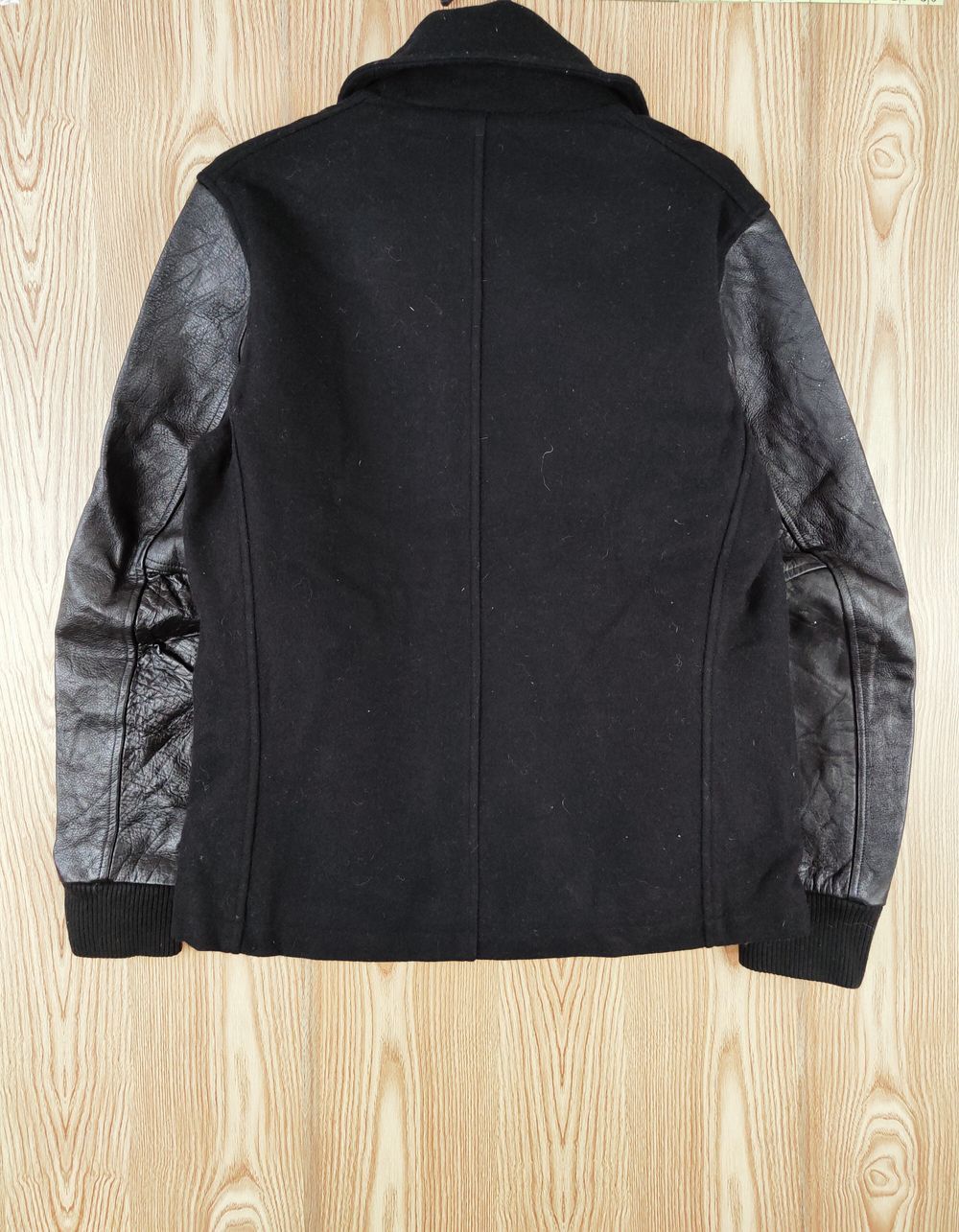 Nike DLL Nike Black Wool Leather varsity Jackets #W145 Size US M / EU 48-50 / 2 - 9 Thumbnail