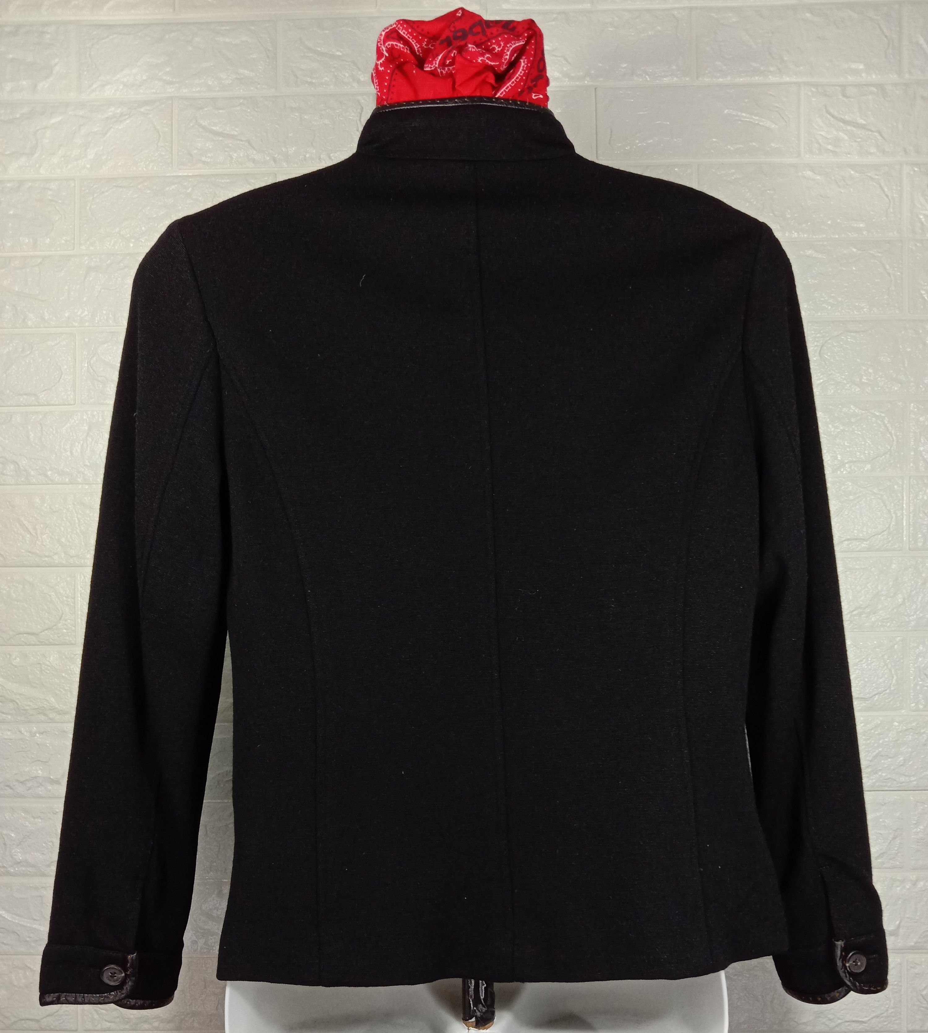 Japanese Brand Vintage Crocodile Black Jacket Size M / US 6-8 / IT 42-44 - 4 Thumbnail