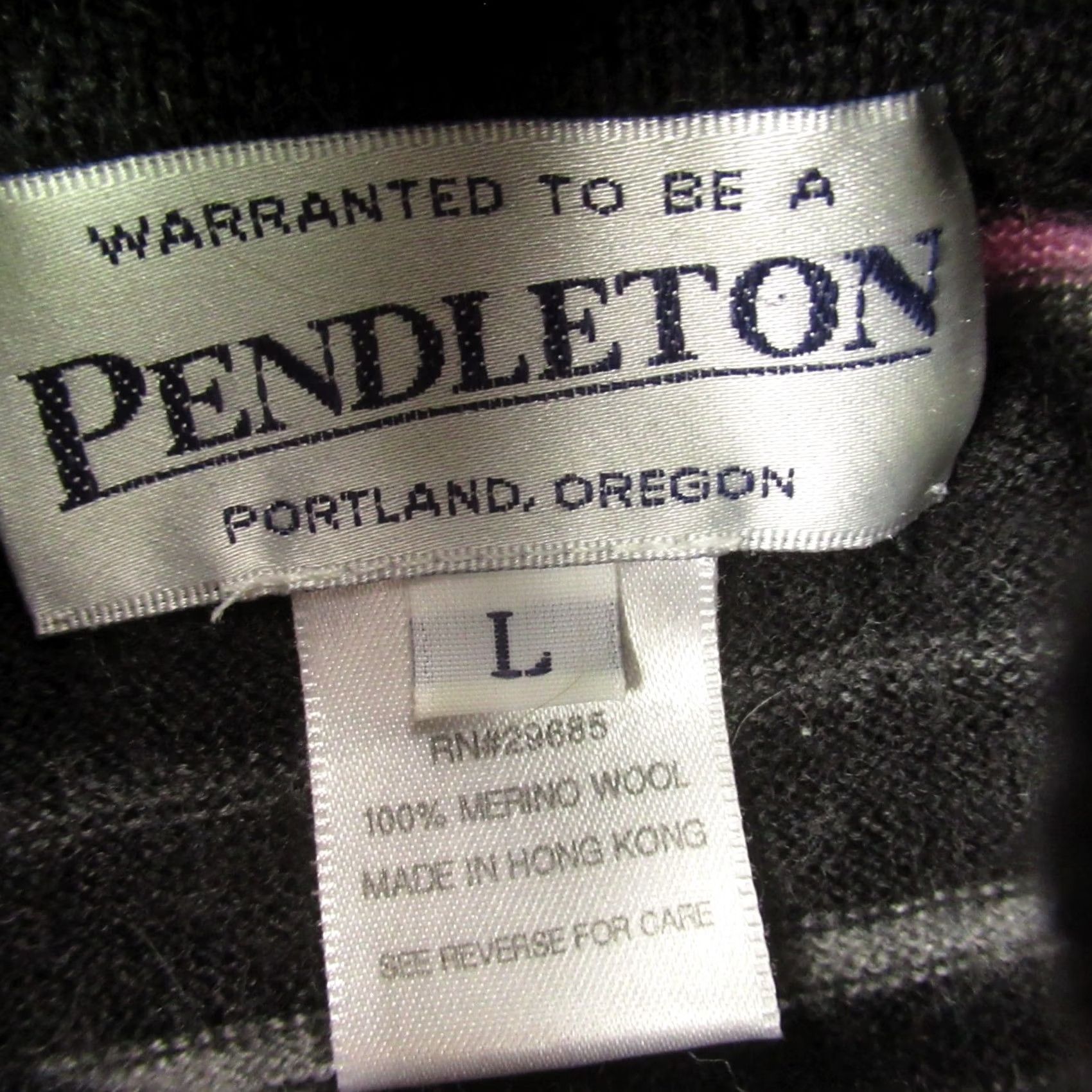 Pendleton Pendleton Sweater Womens Large Long Sleeve High Neck Pullover Striped Multicolor Casual Knit Merino Wool Regular size L Size L / US 10 / IT 46 - 3 Thumbnail