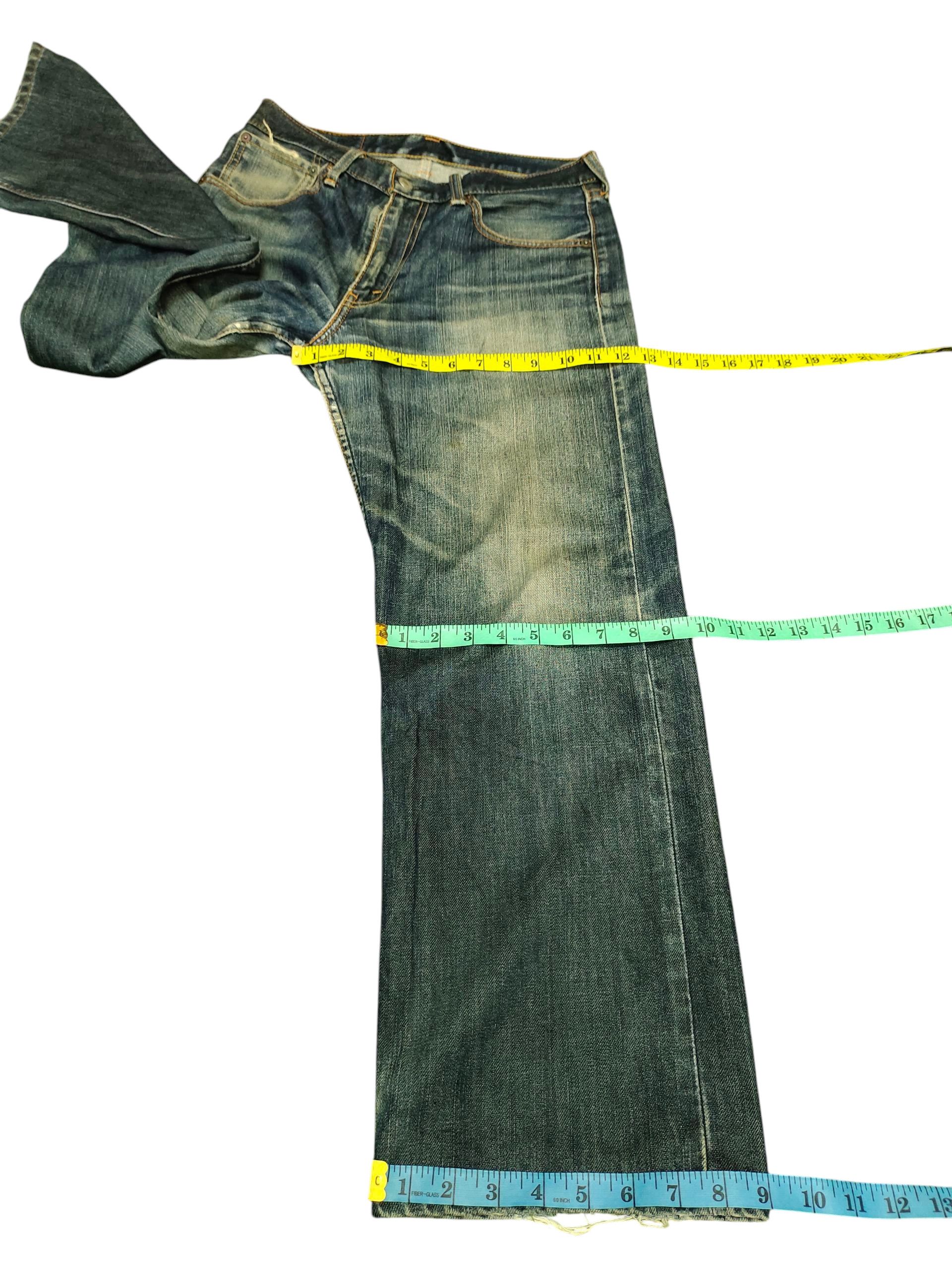 Levi's Vintage Clothing Vintage 2000s Levis 703 Clawmark Distress Faded Denim Jeans Size US 30 / EU 46 - 16 Thumbnail