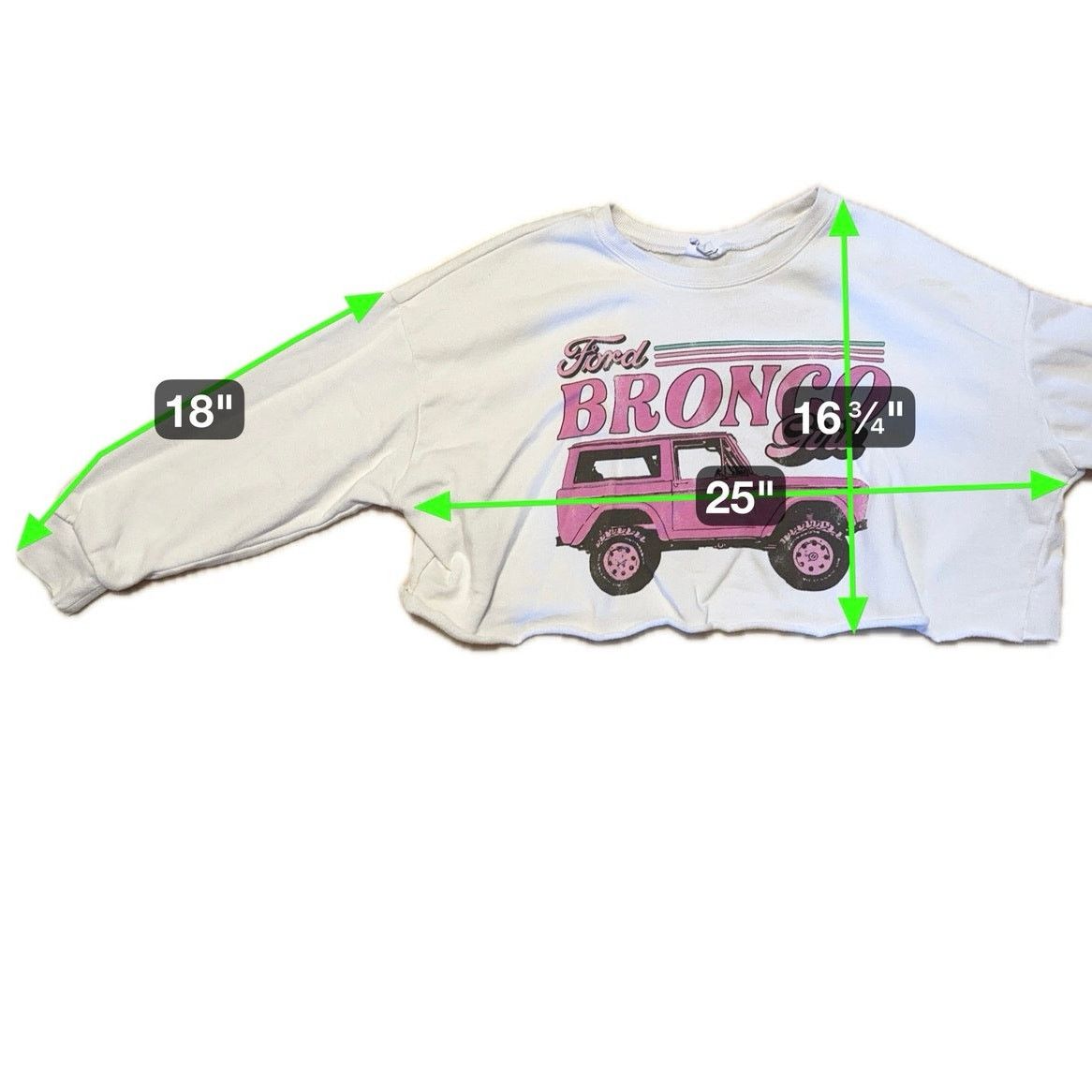 Ford Ford Bronco Girl Cropped Sweatshirt by Grayson Threads L Size L / US 10 / IT 46 - 8 Thumbnail