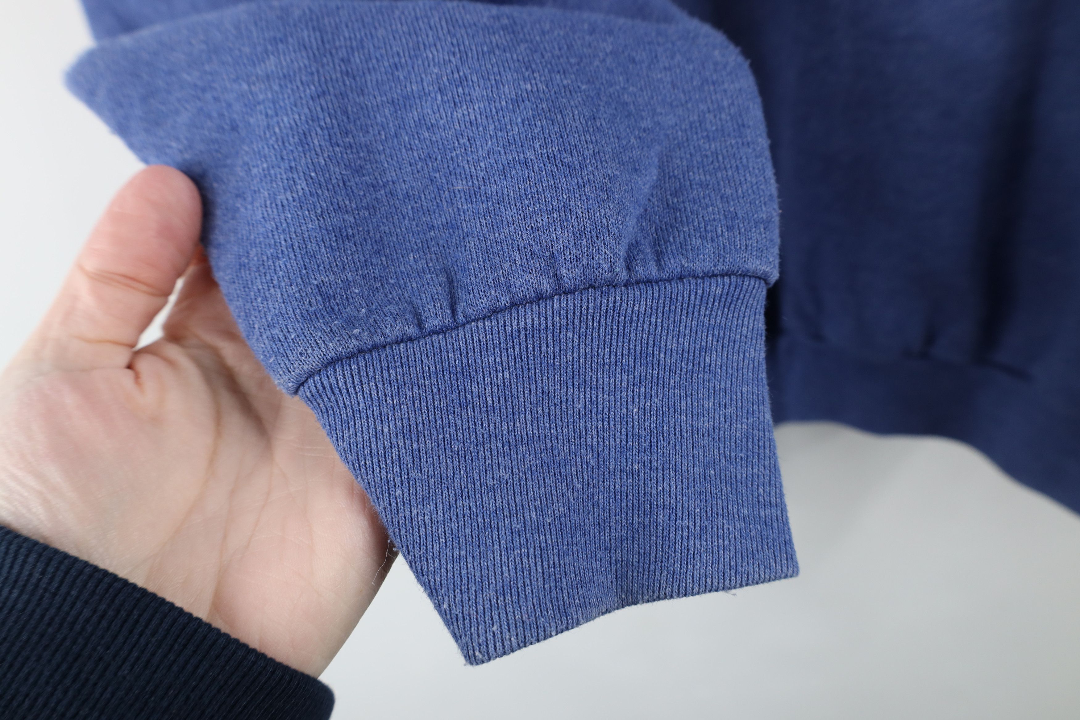 Vintage Vintage 90s Streetwear Crewneck Sweatshirt Heather Blue USA Size US L / EU 52-54 / 3 - 7 Thumbnail