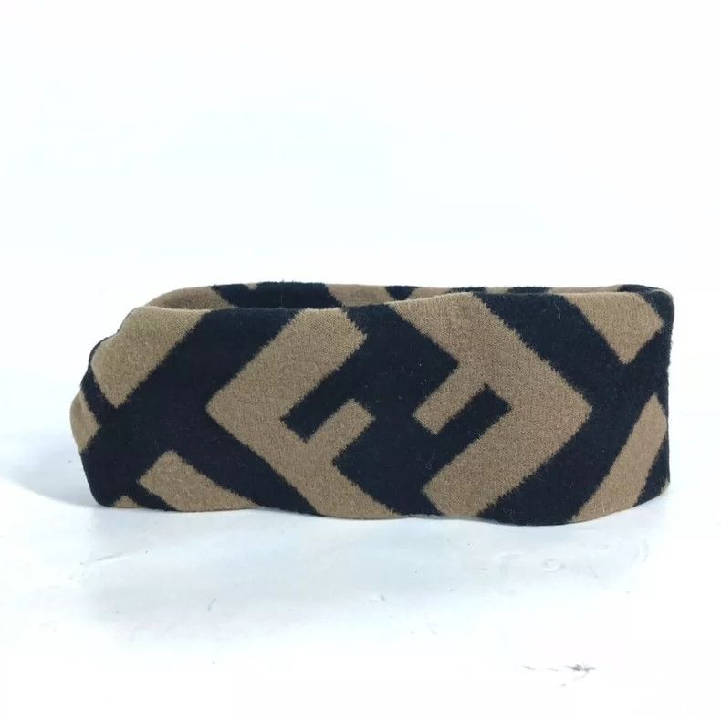 Fendi FENDI size26*8 Logo headband, hair accessory, hairpin Size ONE SIZE - 3 Thumbnail