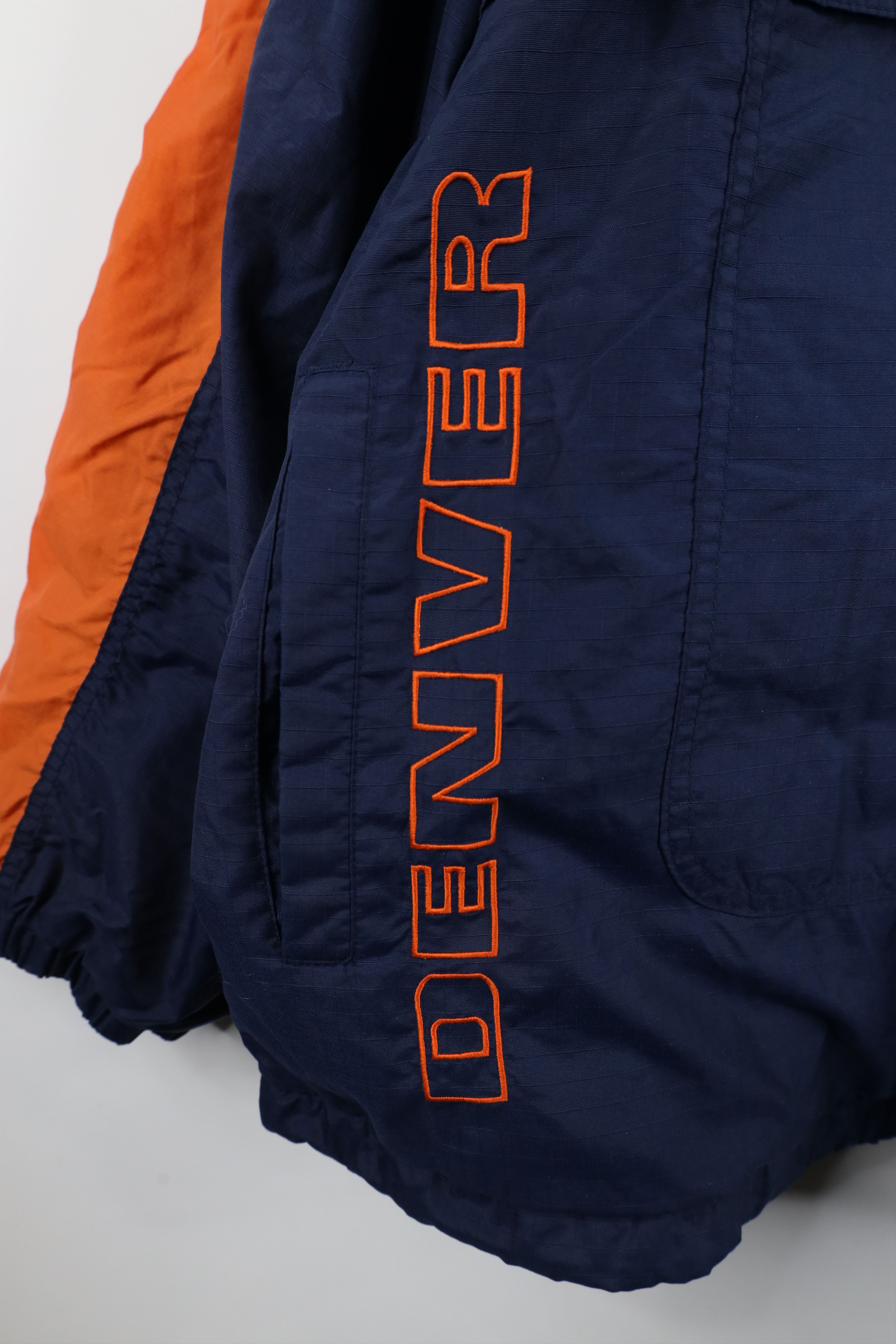 Vintage Vintage 90s Lined Denver Broncos Football Pullover Jacket Size US L / EU 52-54 / 3 - 5 Thumbnail