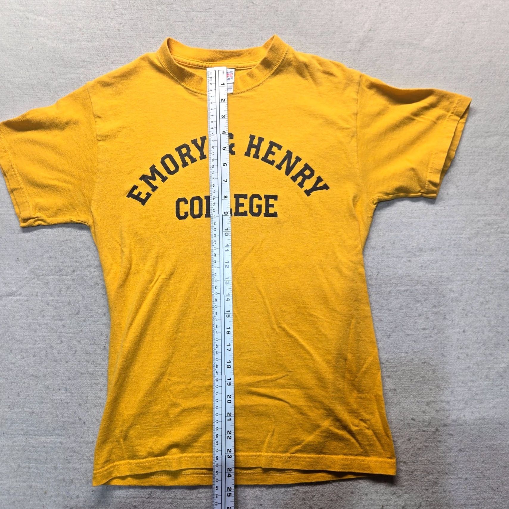 Vintage VINTAGE Emory & Henry College Shirt T-Shirt Mens S Yellow Logo 90s College Merch Size US S / EU 44-46 / 1 - 6 Thumbnail