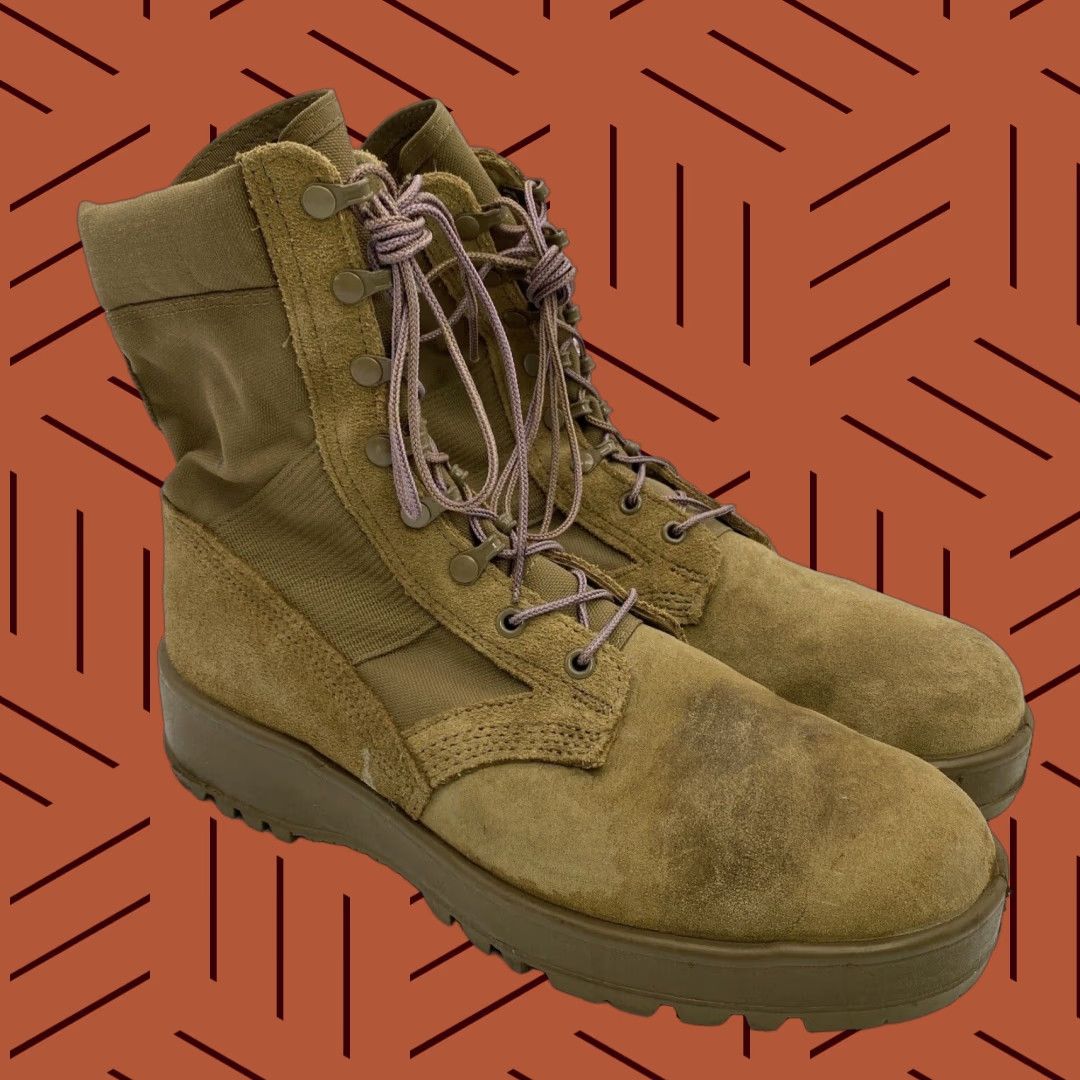 Vibram ROCKY ARMY HOT WEATHER COMBAT BOOTS MEN'S US SZ 11.5 R VIBRAM SPM1C1-13-D-1017 Size US 11 / EU 44 - 1 Thumbnail