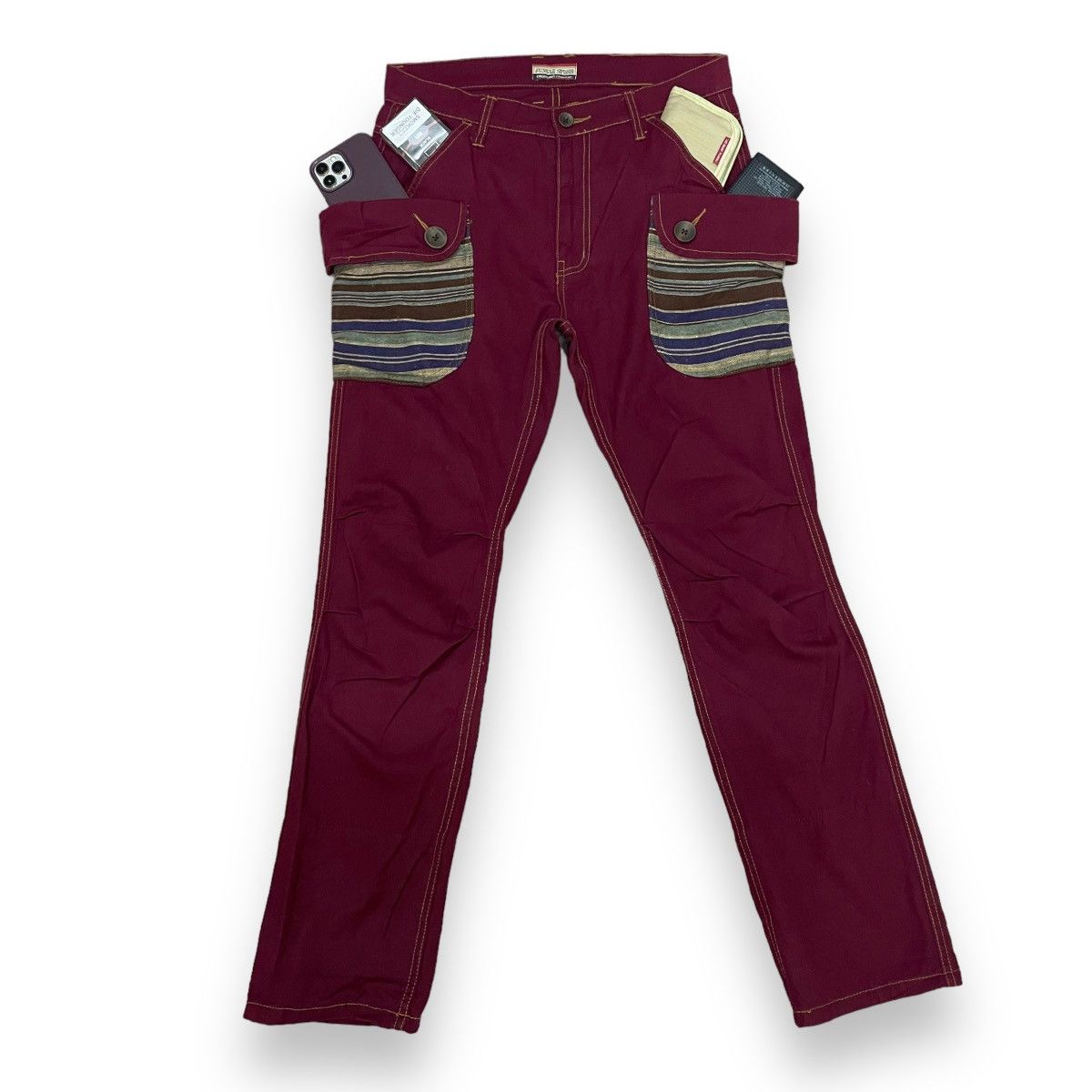 20471120 🇯🇵 JUNGLE STORM NATIVE CARGO PANTS Size US 31 - 1 Thumbnail