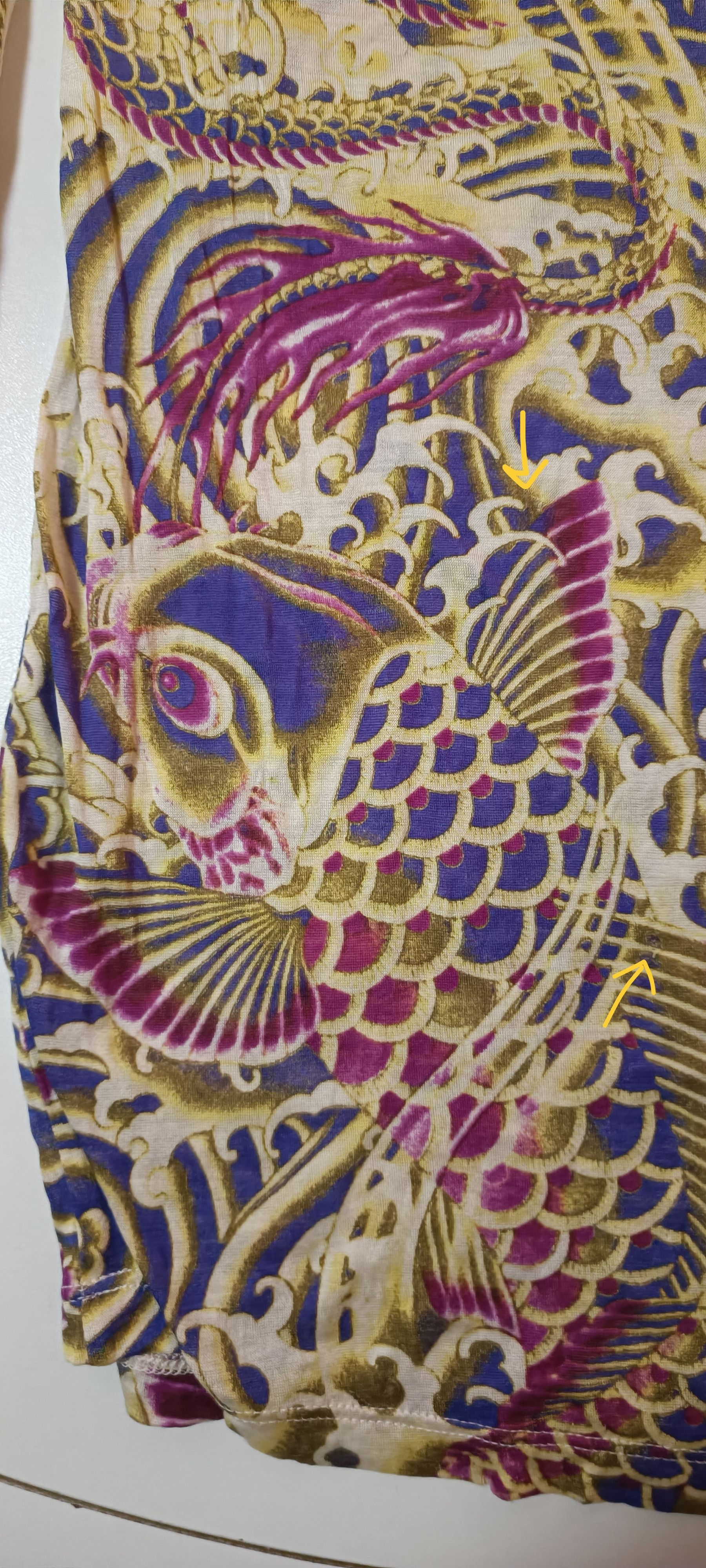 Jean Paul Gaultier Dragon and fishes silk dress Size S / US 4 / IT 40 - 25 Thumbnail