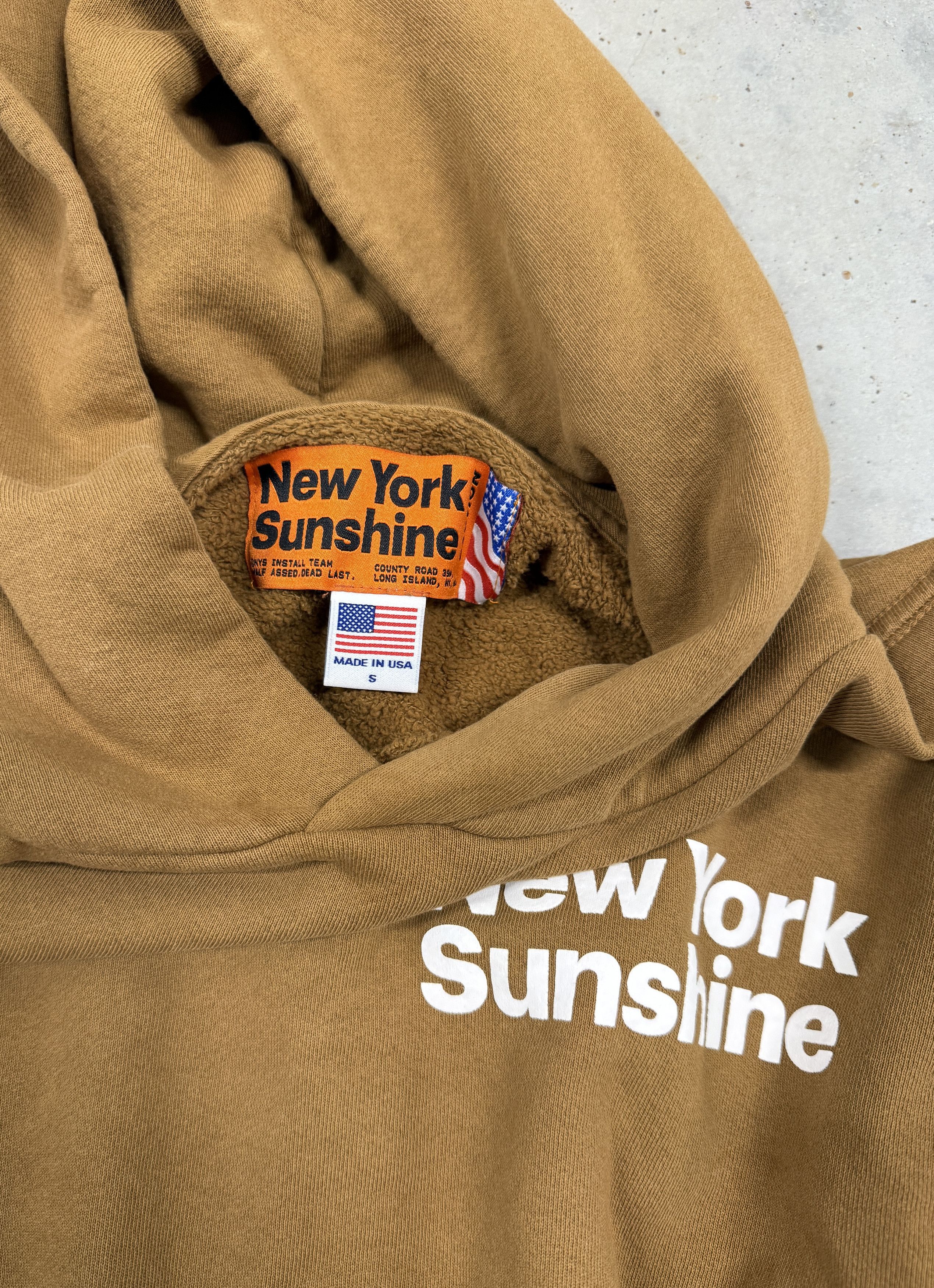 New York Sunshine New York Sunshine x Duryea's Construction Brown Hoodie Size US S / EU 44-46 / 1 - 2 Thumbnail