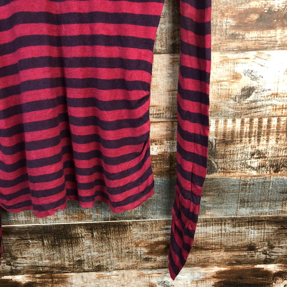 Solid & Striped DL Civilise Stripe Red like kurt cobain Knitwear #C595 Size M / US 6-8 / IT 42-44 - 8 Thumbnail
