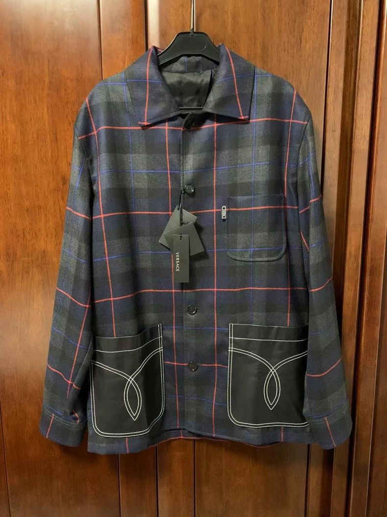 Versace Versace Long-sleeved wool jacket Size US L / EU 52-54 / 3 - 1 Thumbnail