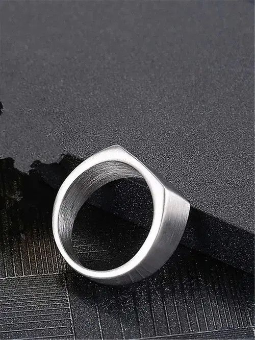 Other Retro Punk Stainless Steel Ring Vintage Size ONE SIZE - 3 Thumbnail