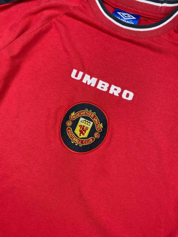 Umbro Vintage Umbro Manchester United 1998 Training T-Shirt Soccer Size US XL / EU 56 / 4 - 2 Thumbnail