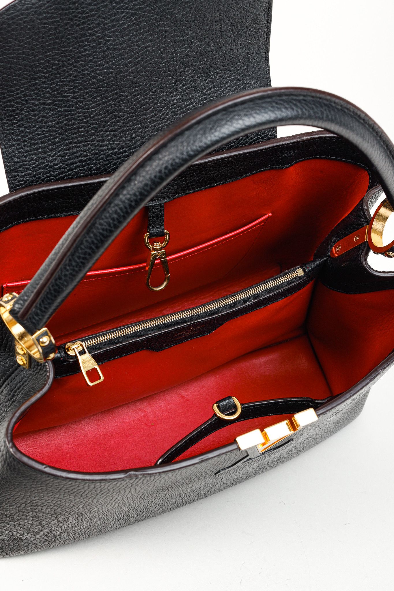 Louis Vuitton Louis Vuitton Capucines MM Taurillon Leather Satchel Size ONE SIZE - 11 Thumbnail