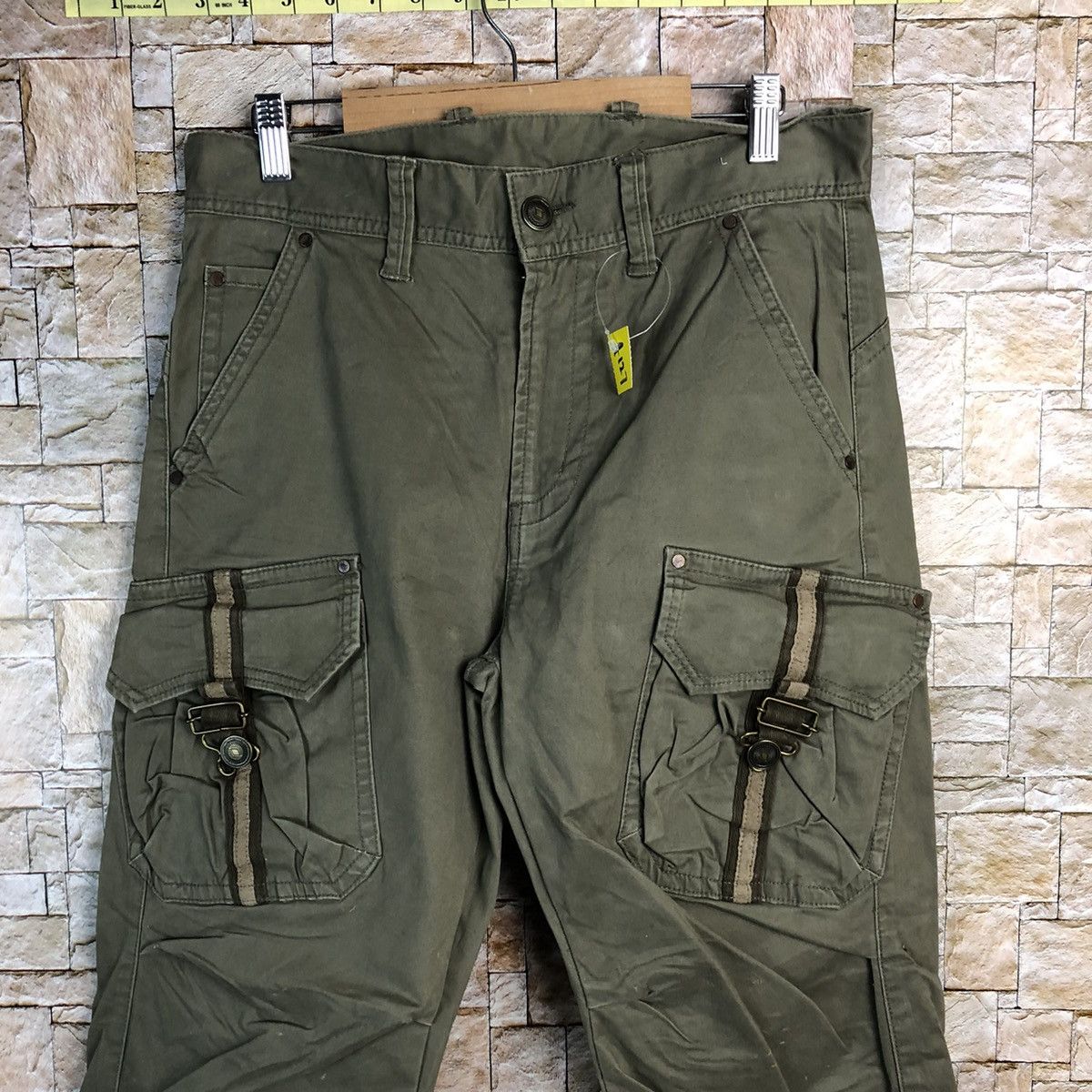 Japanese Brand Japanese Brand Green Cargo Multipocket Pants #A127 Size US 32 / EU 48 - 5 Thumbnail