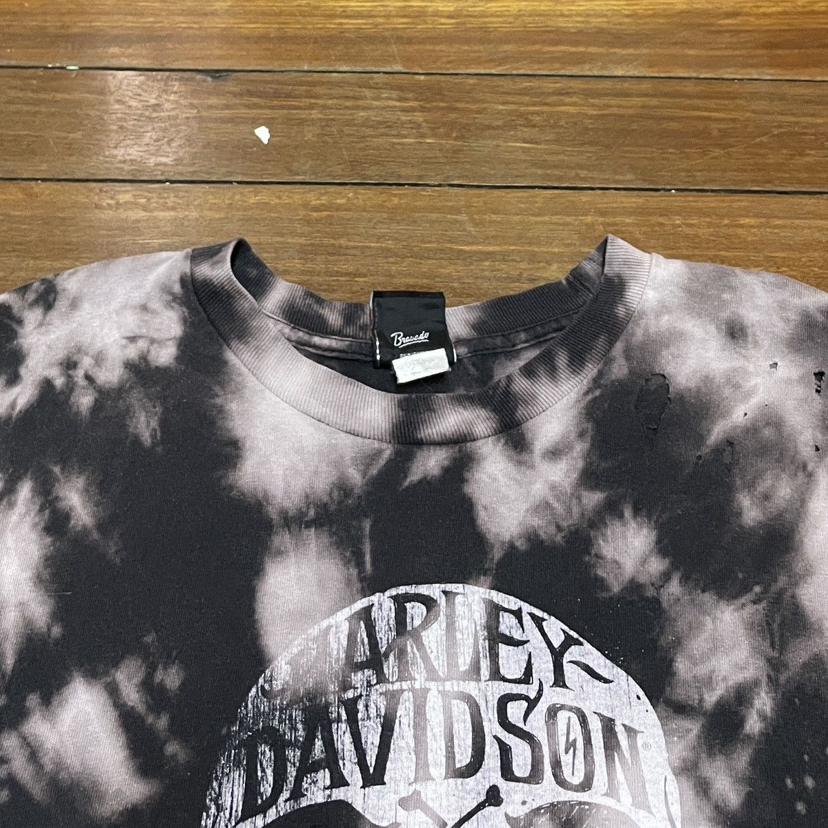 Harley Davidson × Vintage Rare Design Vintage Harley Davidson Distressed T-shirt 2000s Size US XXL / EU 58 / 5 - 3 Thumbnail