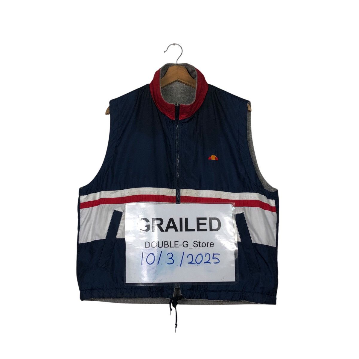 Japanese Brand 📌Vintage Reversible Tank Top Vest Ellesse Big Logo Size US M / EU 48-50 / 2 - 1 Thumbnail