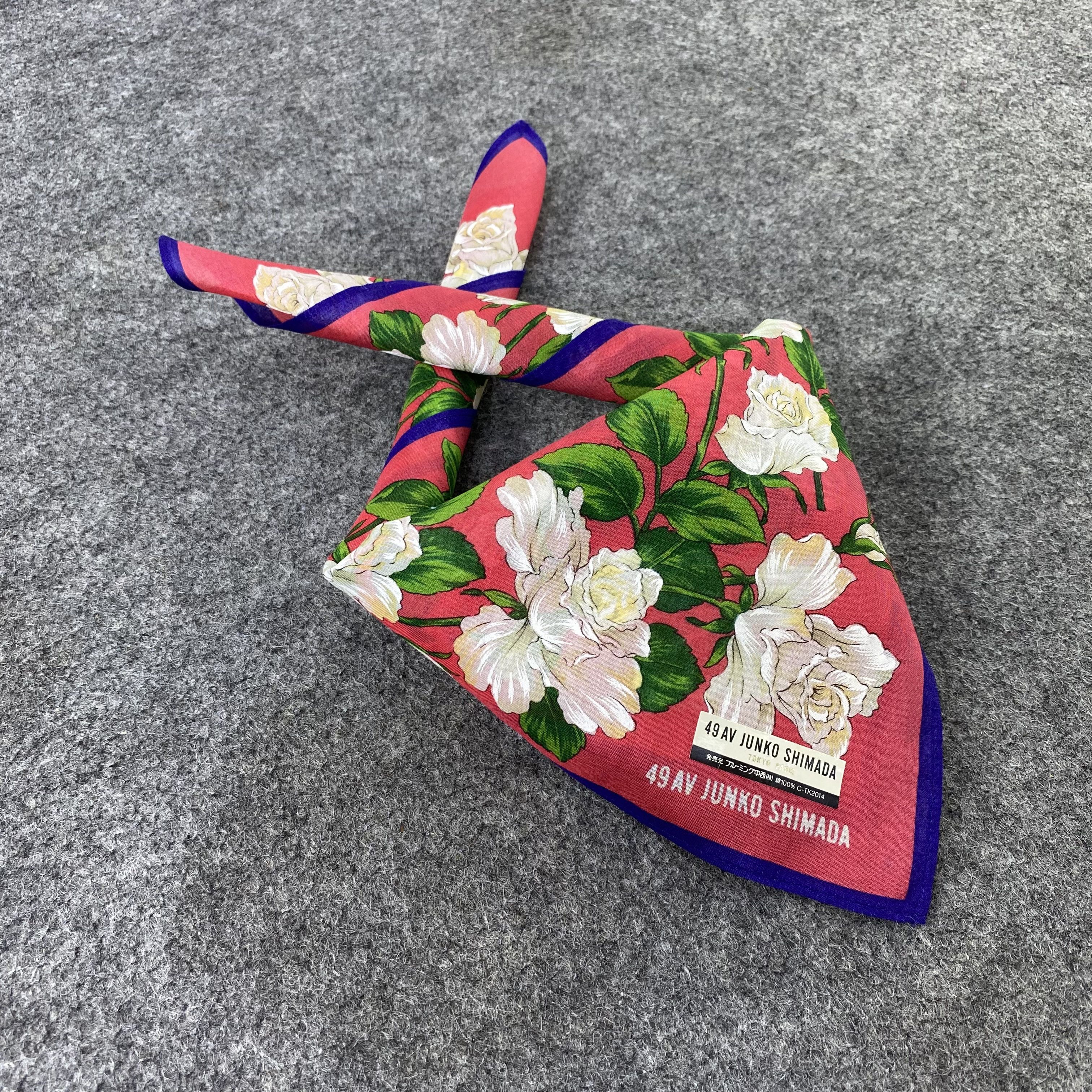 Japanese Brand 49 AV Junko Shimada Handkerchief /Bandana /Neckerchief-B1270 Size ONE SIZE - 1 Thumbnail