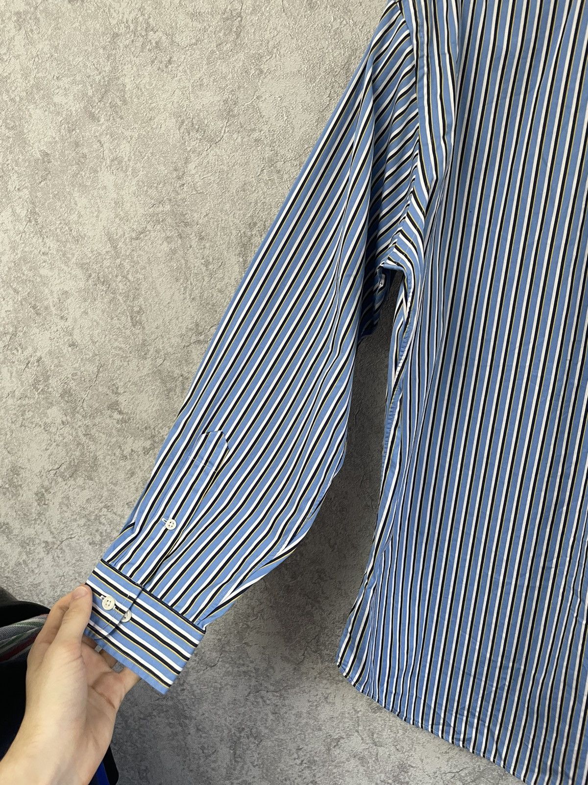 Polo Ralph Lauren Vintage Polo Ralph Lauren Striped Long Sleeve Shirt Size US L / EU 52-54 / 3 - 13 Thumbnail