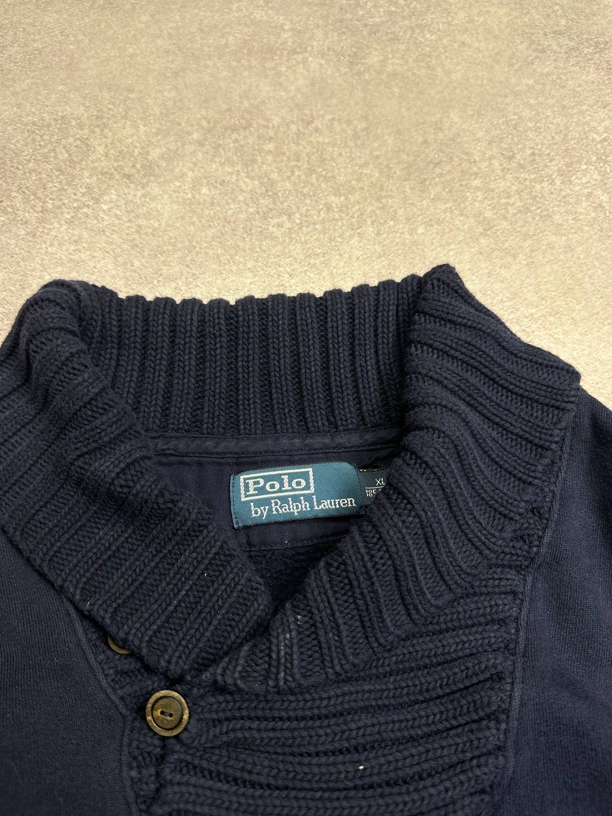 Polo Ralph Lauren Vintage Polo Ralph Lauren RRL High Colar Blue Sweater Rare Size US XL / EU 56 / 4 - 4 Thumbnail