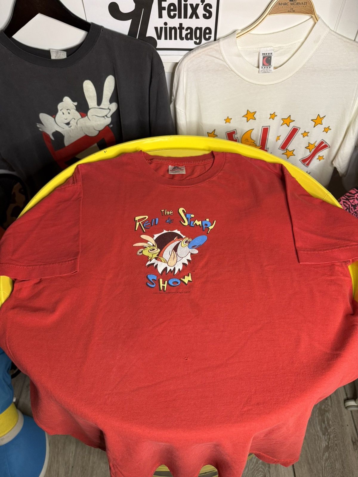 Vintage 2001 vintage Ren & Stimpy T-shirt Size US L / EU 52-54 / 3 - 4 Thumbnail