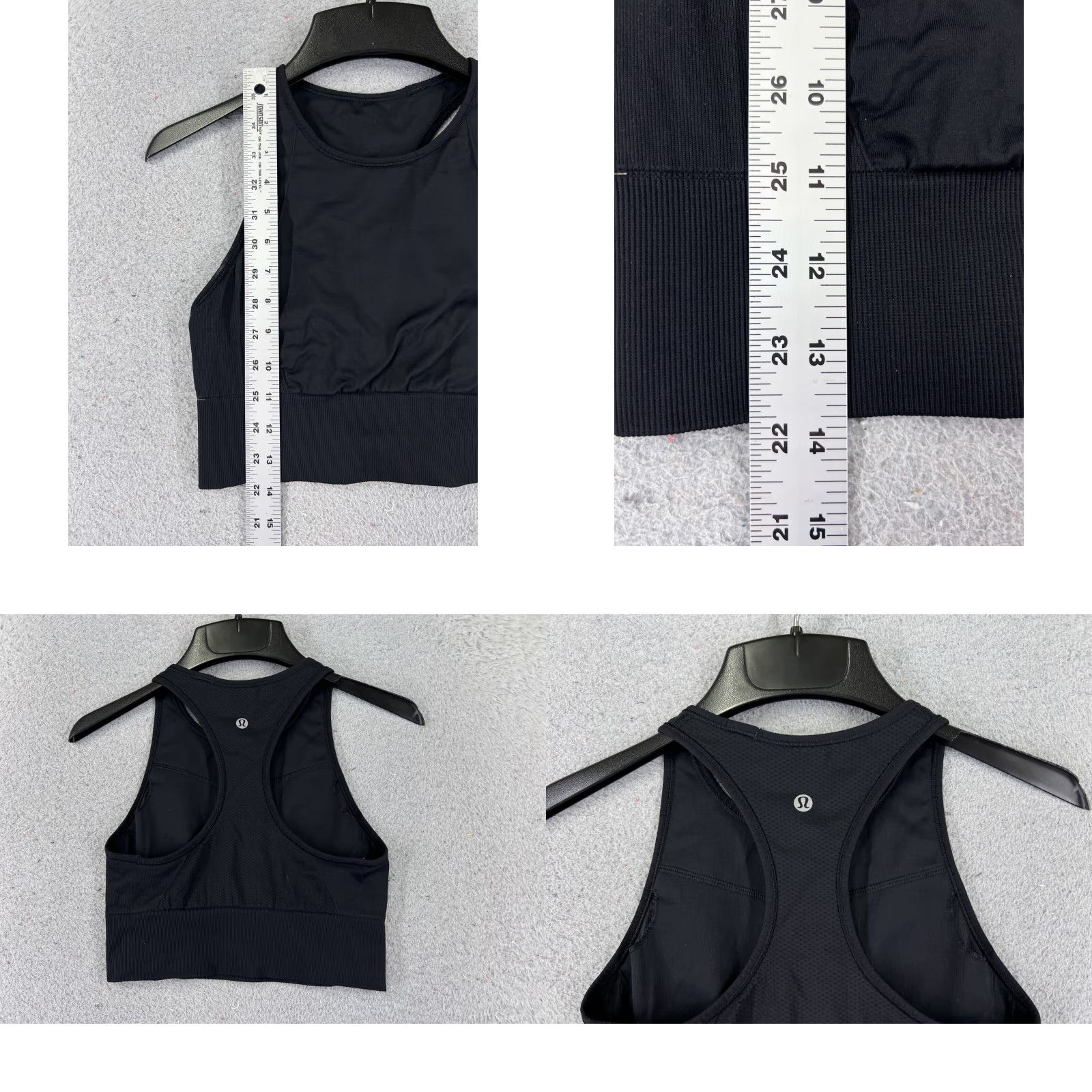 Lululemon Lululemon Shirt Women 6 Black Tank Ebb to Train Bra Medium Support C D High Neck Size M / US 6-8 / IT 42-44 - 8 Thumbnail
