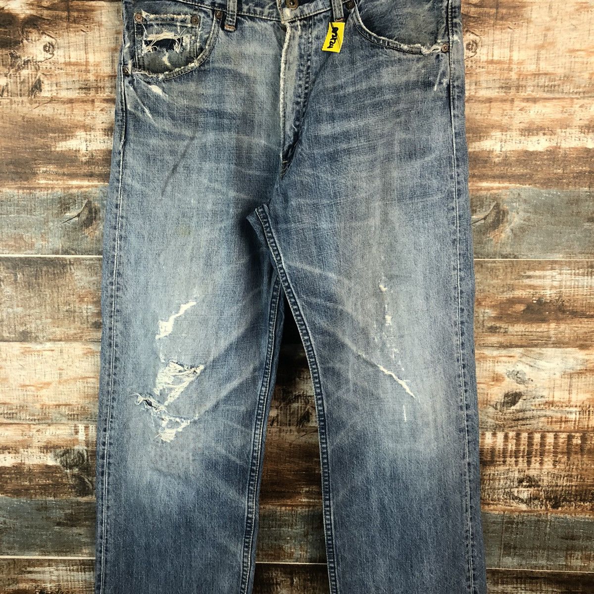 Levi's Levis Blue Distressed ripped Denim Pants #A2119 Size US 32 / EU 48 - 5 Thumbnail