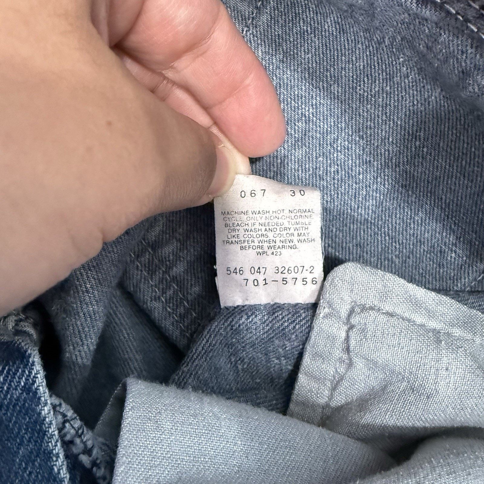 Levi's Vintage Levis 701 Jeans 24 Blue Straight Leg 80s Denim Size 24" / US 00 / IT 34 - 5 Thumbnail