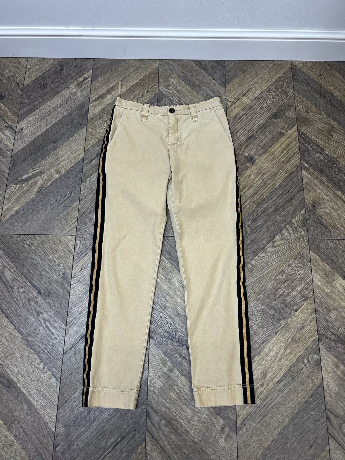 Designer × Vintage × Zadig & Voltaire Vintage Zadig & Voltaire cotton Stripe Women’s Trousers Size 31" - 1 Thumbnail