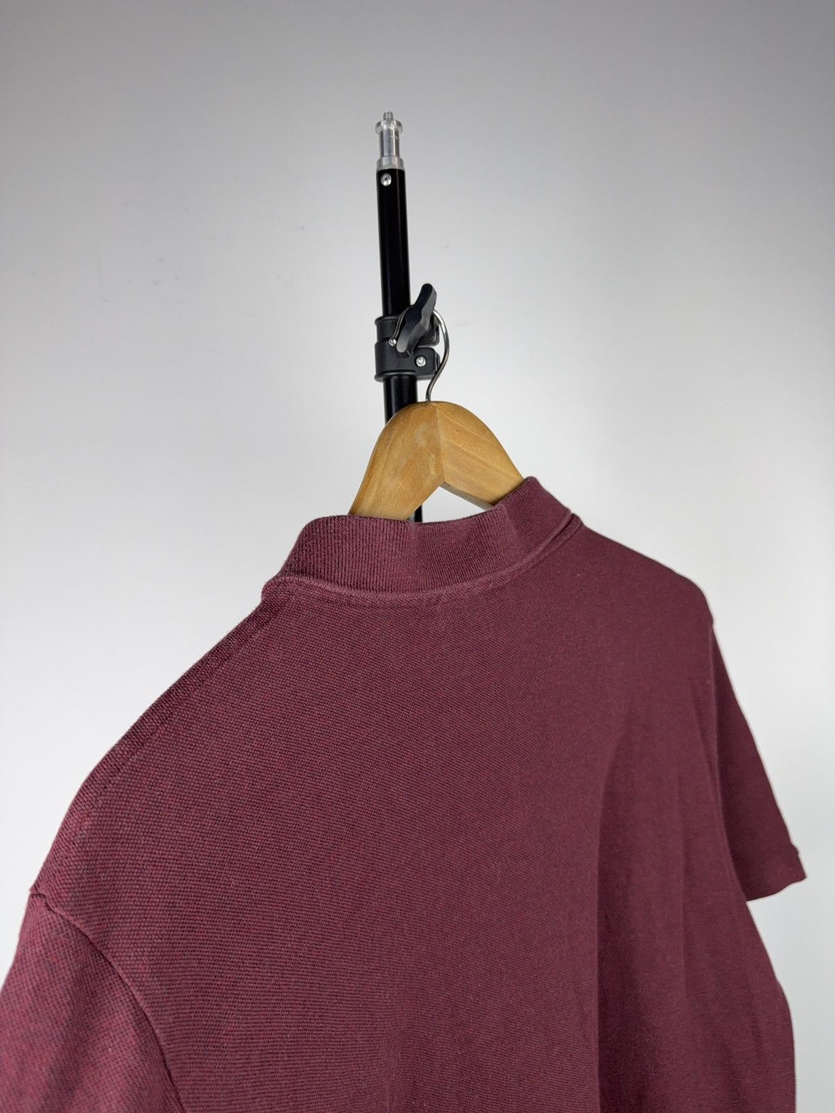 Lacoste Luxury Lacoste Burgundy Polo Shirt Classic Crocodile Logo Size US XL / EU 56 / 4 - 11 Thumbnail