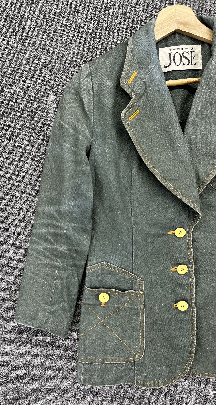 Japanese Brand Vintage Jose Boutique Denim Cardigan Jacket Size M / US 6-8 / IT 42-44 - 3 Thumbnail
