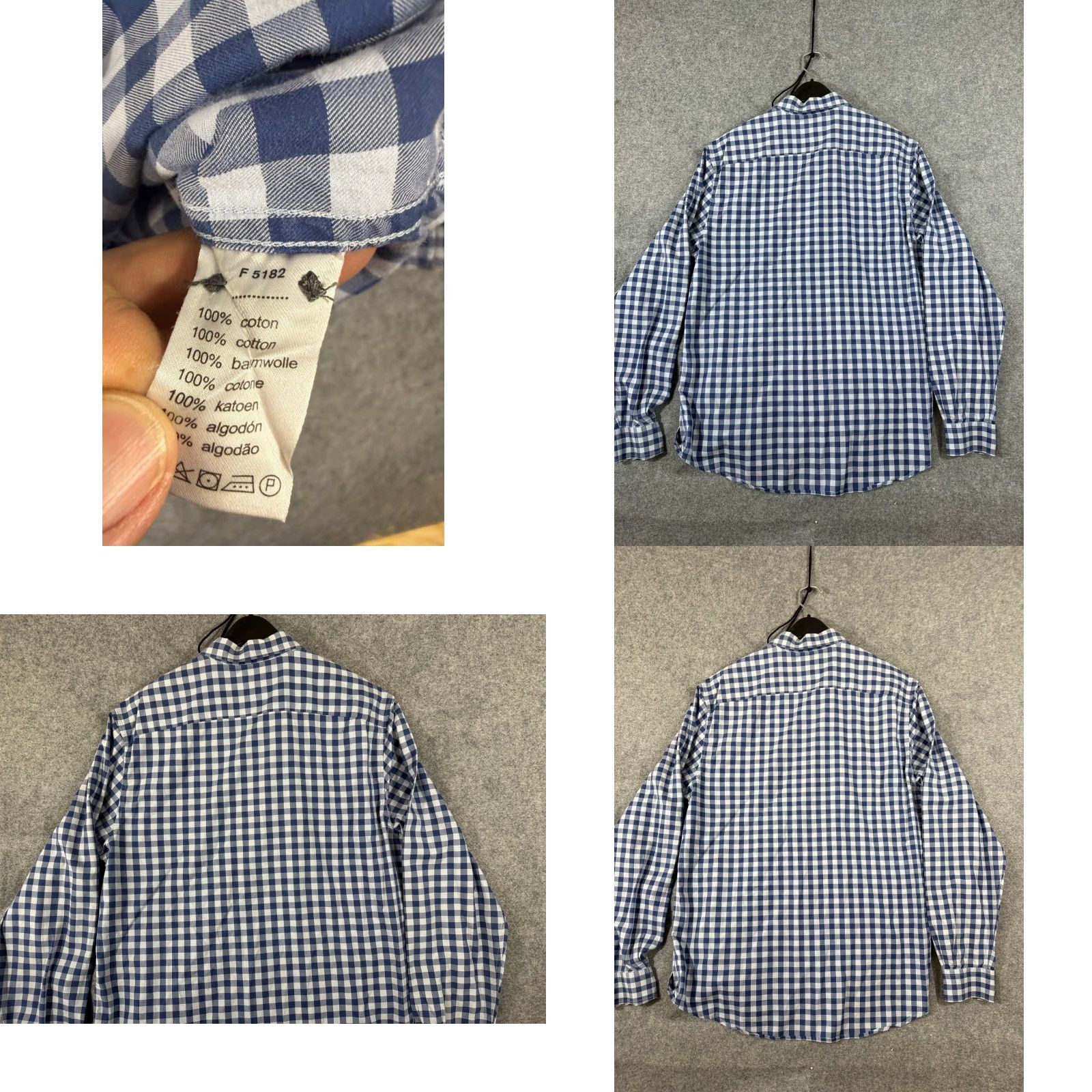 Lacoste Lacoste Shirt Mens Medium 42 Blue White Checked Modern Fit Button-Up Long Sleeve Mens Size US M / EU 48-50 / 2 - 8 Thumbnail