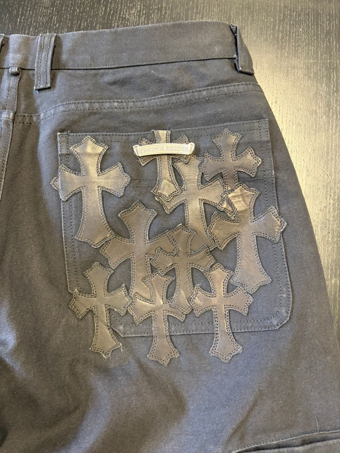 Chrome Hearts Chrome Hearts Flooded Patch Double Knee Carpenter Pants Size US 34 / EU 50 - 1 Thumbnail