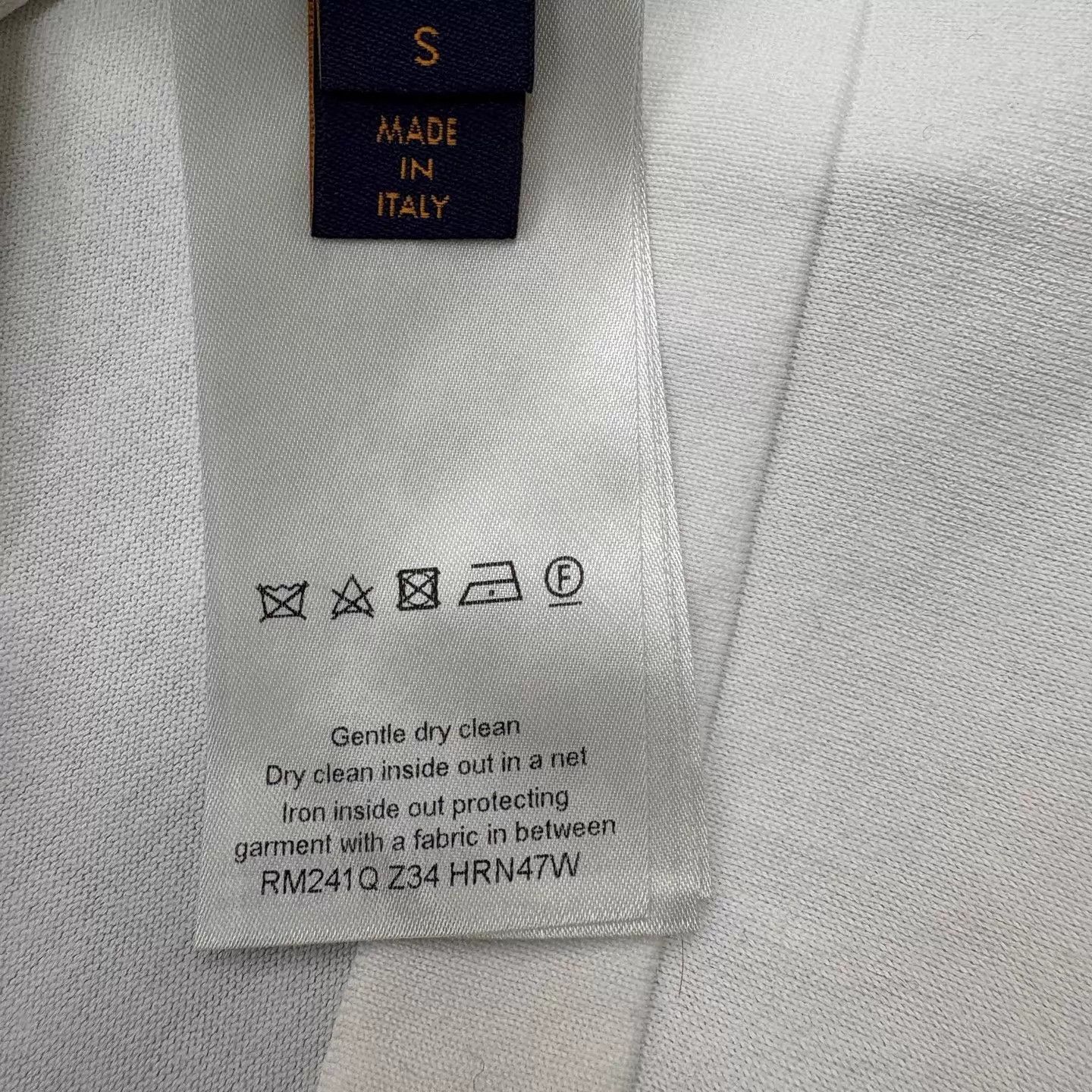 Louis Vuitton LV White Knit Logo Short Sleeve Tee S Size US S / EU 44-46 / 1 - 7 Thumbnail