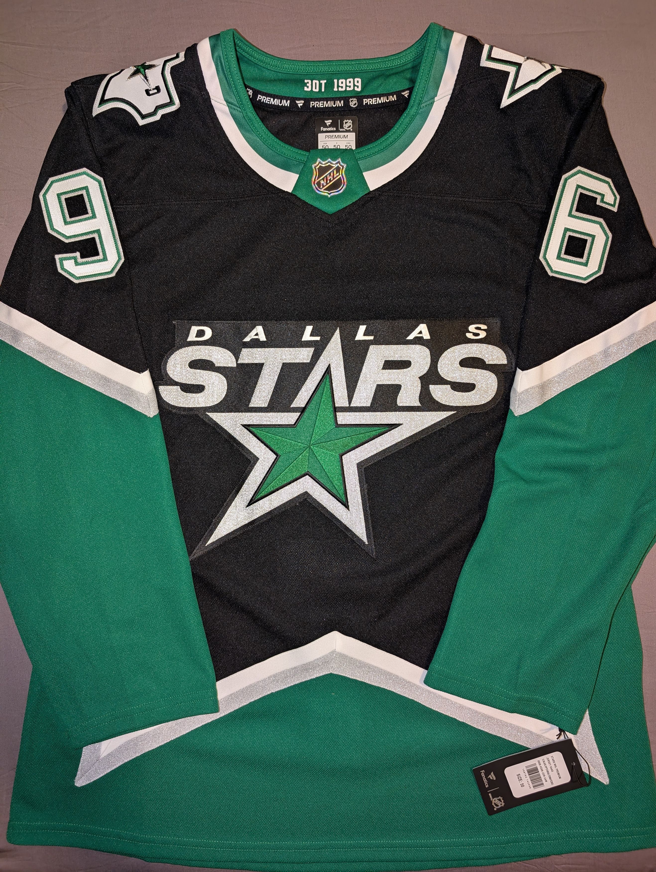 NHL Mikko Rantanen Dallas Stars 3rd jersey Fanatics Premium sz50 Size US M / EU 48-50 / 2 - 3 Thumbnail