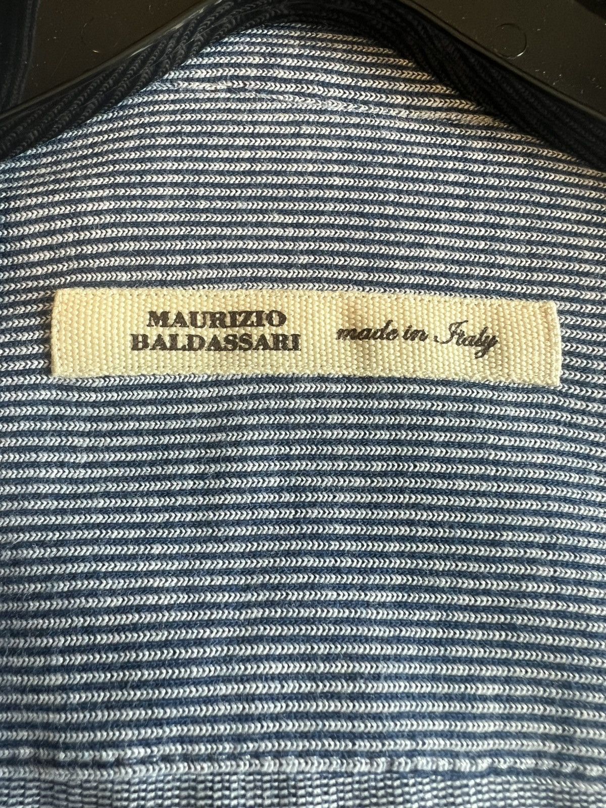 Maurizio Baldassari Maurizio Baldassari Brera Textured Micro‑Stripe Shirt – XL Size US XL / EU 56 / 4 - 4 Thumbnail