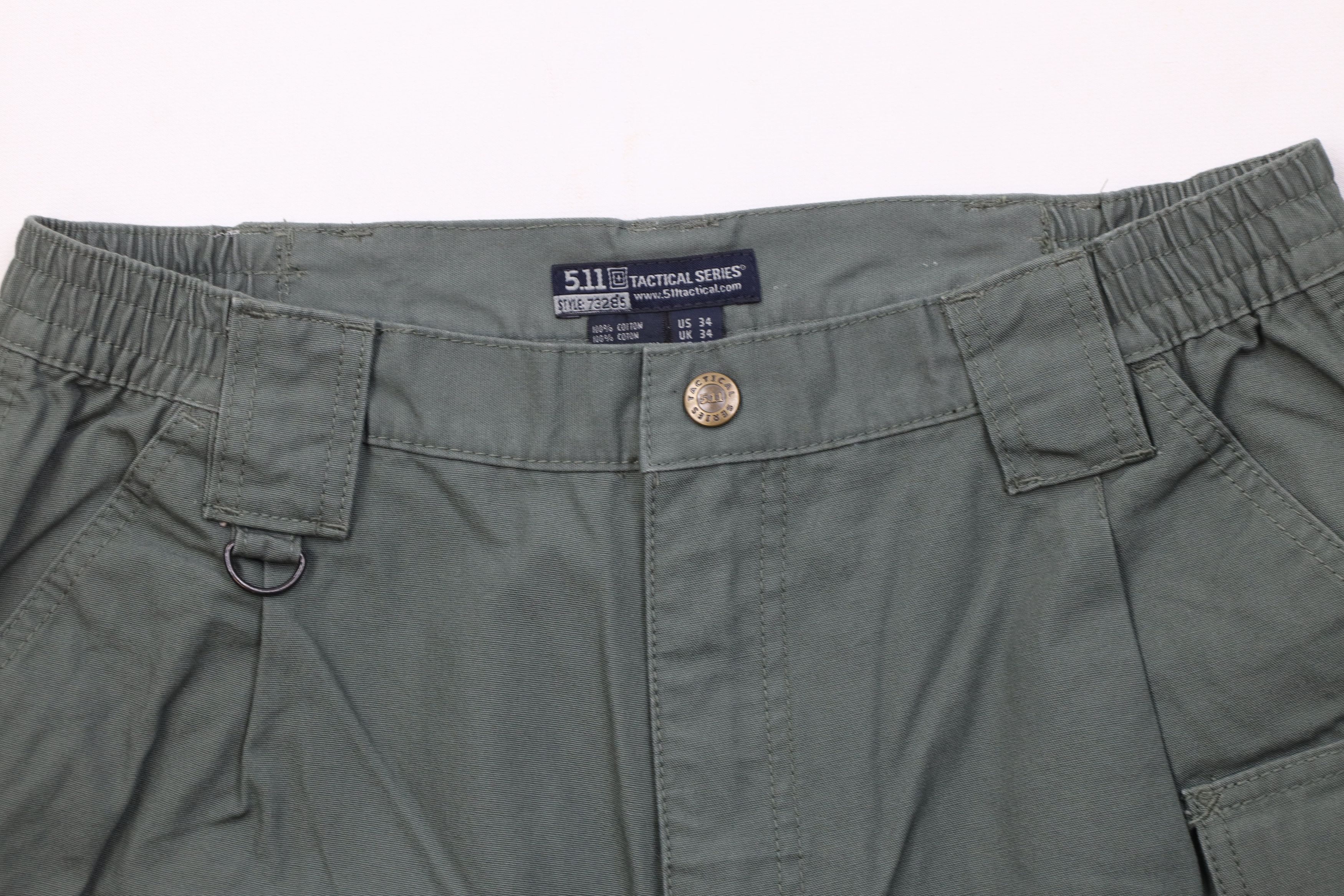 Vintage Vintage 5.11 Tactical Uniform Cargo Shorts Green Cotton Size US 34 / EU 50 - 2 Thumbnail