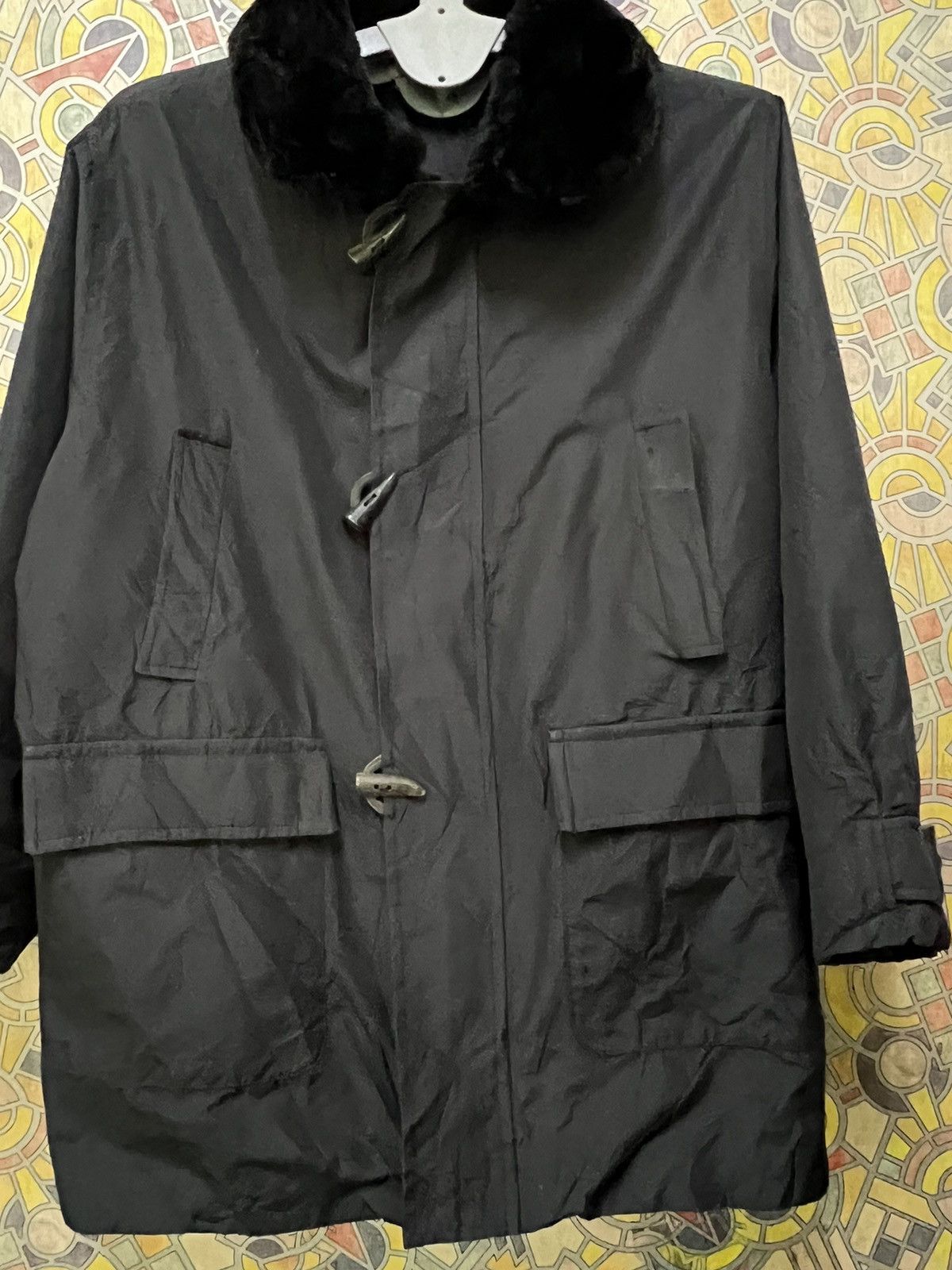 Designer Made in Finland fur-ined leather RABBIT TURKIS TURKU (GJ 31) Size US XXL / EU 58 / 5 - 14 Thumbnail