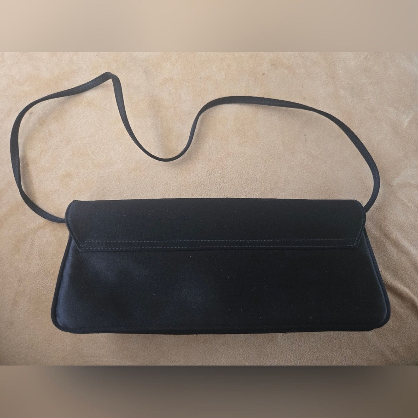 Oscar De La Renta Vintage OSCAR DE LA RENTA BLACK Beaded Clutch Bag Size ONE SIZE - 2 Thumbnail